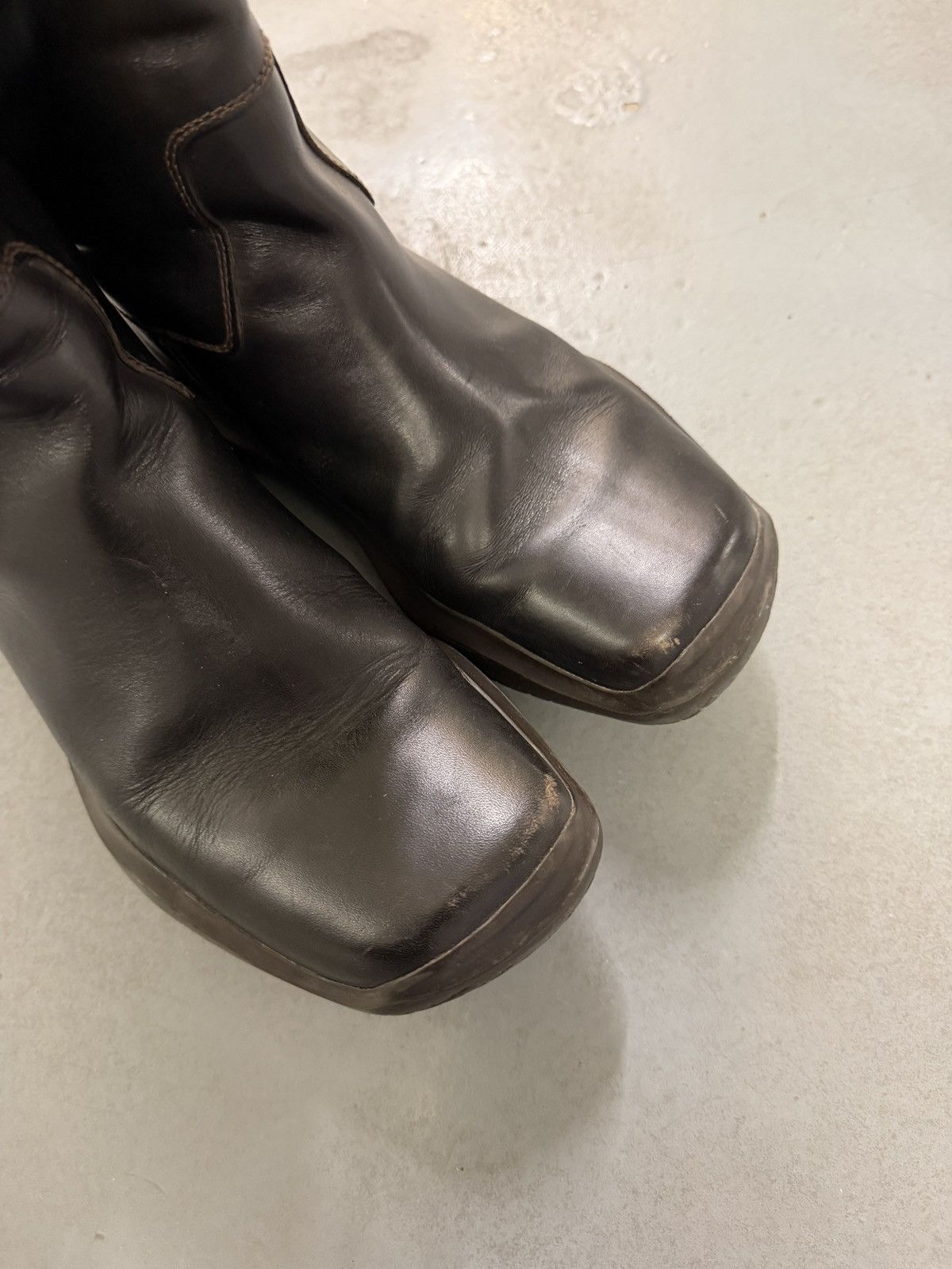 Prada Prada AW99 Runway Leather High Boots Size US 9 / EU 42 - 9 Thumbnail