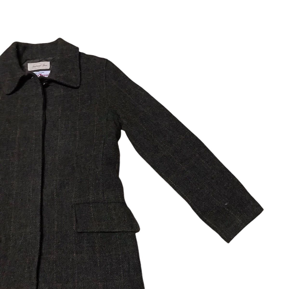 Harris Tweed × Japanese Brand VINTAGE HARRIS TWEED SPICK AND SPAN WOOL LONG JACKET Size S / US 4 / IT 40 - 4 Thumbnail