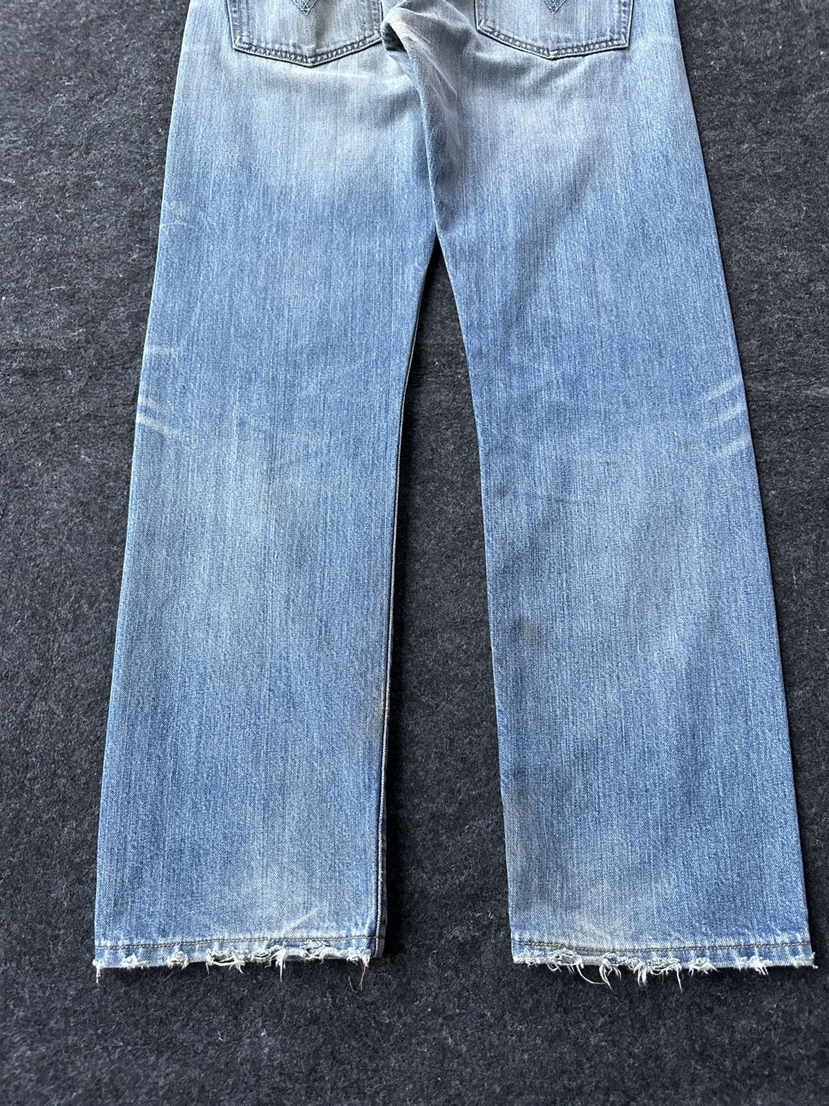 Levi's Vintage Levis 501 Blue Washed Faded Denim 32x32 D467 Size US 32 / EU 48 - 6 Thumbnail