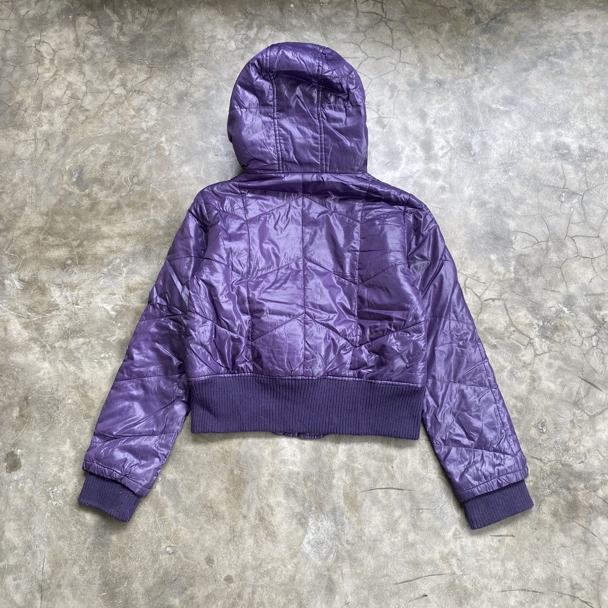 If Six Was Nine 2000s Blue Strive Purpel Vkei Style Fur Hoodie Jacket Size US M / EU 48-50 / 2 - 2 Thumbnail