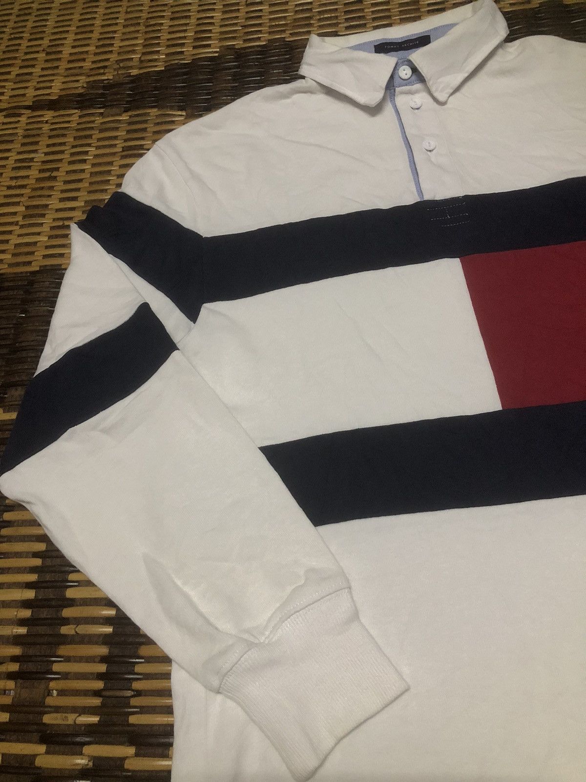 Tommy Hilfiger Tommy Jeans Tommy Hilfiger Big Logo Long Sleeve Polo Shirt Size US XS / EU 42 / 0 - 15 Thumbnail