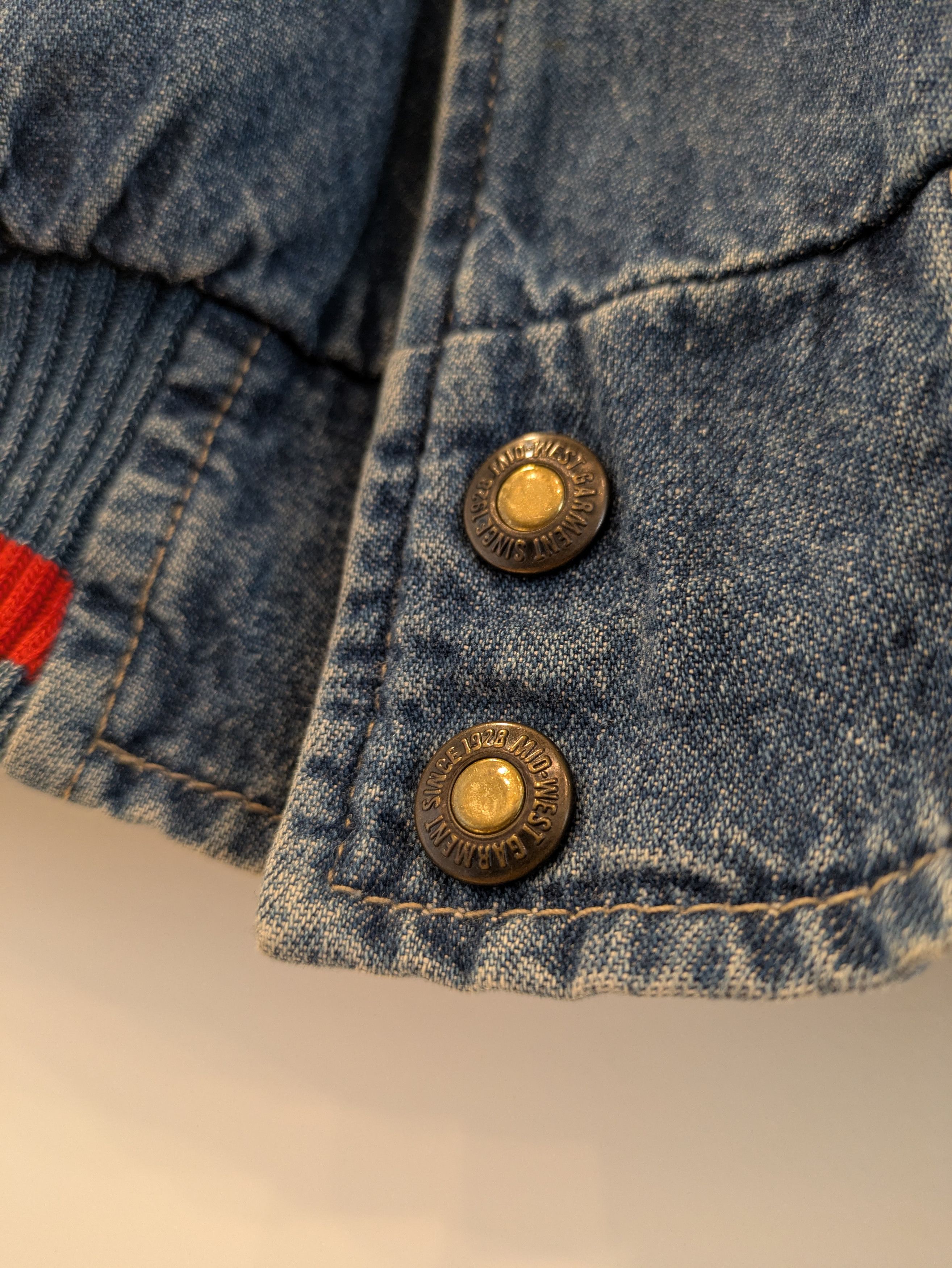 Budweiser × Vintage Budweiser Denim Aztec Club Jacket Size US L / EU 52-54 / 3 - 6 Thumbnail