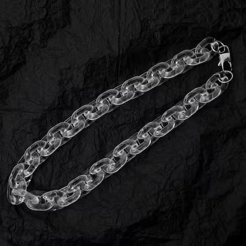 Jewelry × Vintage New Transparent Acrylic Chain Necklace Size ONE SIZE - 2 Thumbnail