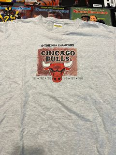VTG NEW w/Sticker Chicago Bulls 1991 NBA Champs Caricature T-Shirt Salem  Delta