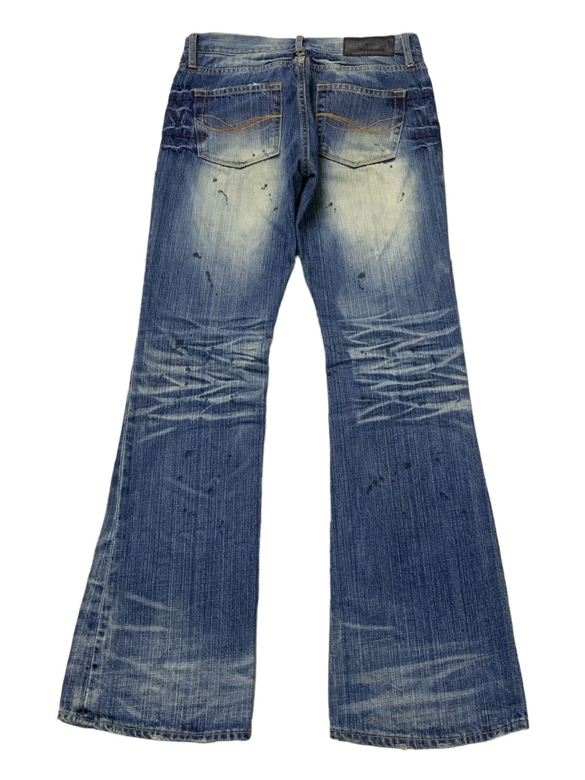 CIVARIZE × If Six Was Nine × Tornado Mart Tornado Mart Junya Watanabe Style Mud Claw Mark Flared Jeans Size US 30 / EU 46 - 3 Thumbnail