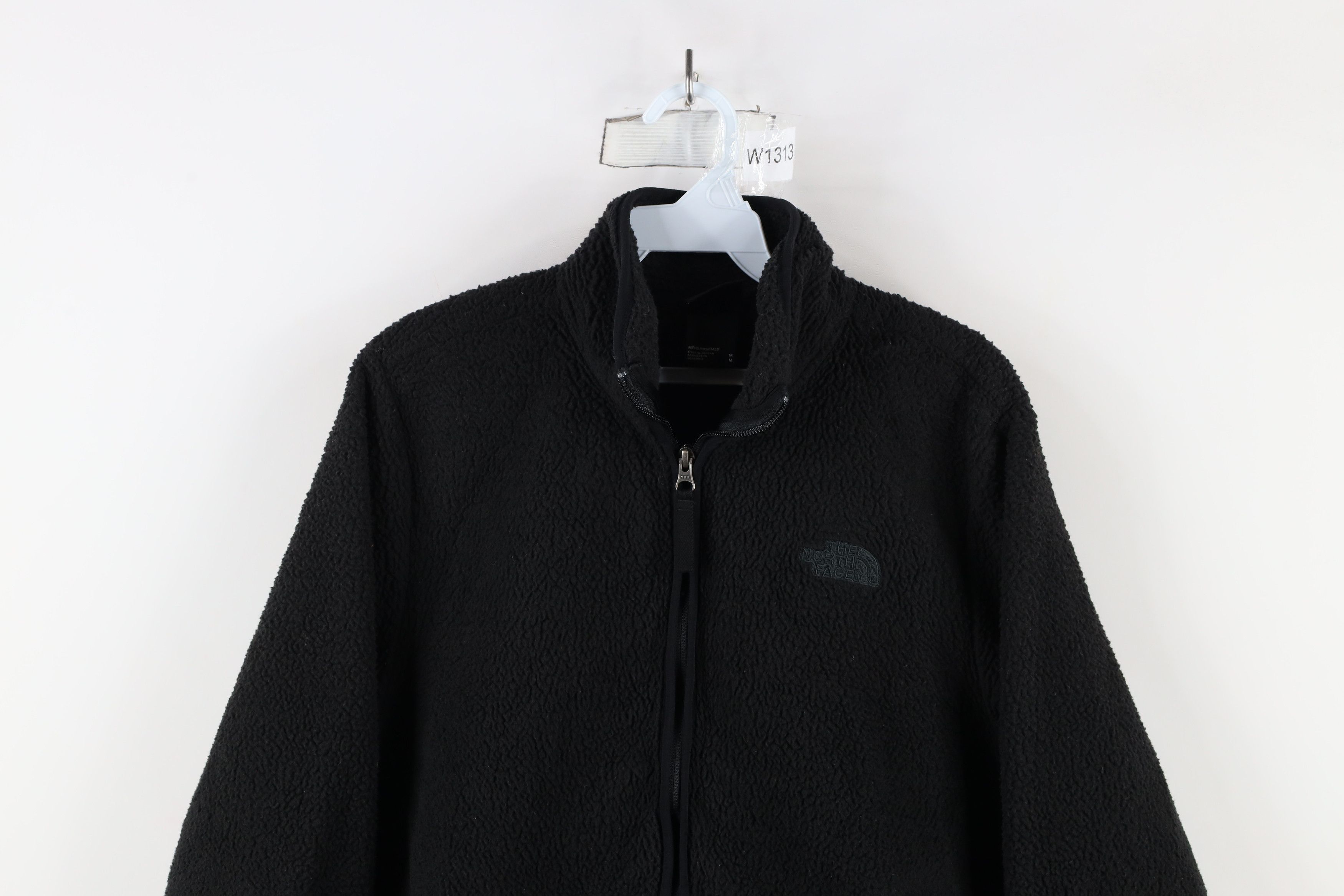 The North Face × Vintage The North Face Spell Out Deep Pile Fleece Full Zip Jacket Size US M / EU 48-50 / 2 - 2 Thumbnail