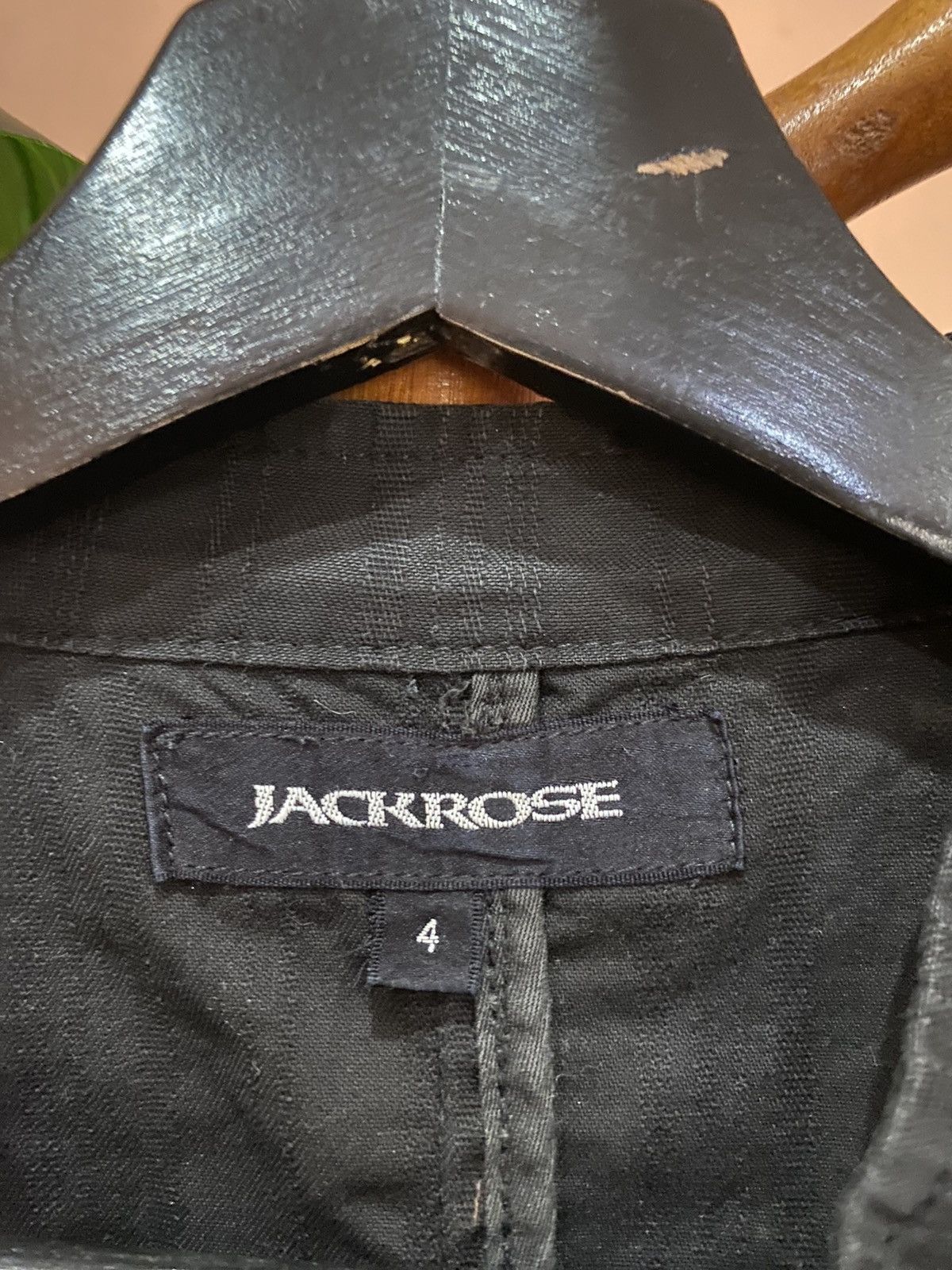 JACKROSE Jackrose Black Cotton Biker Jacket – Vintage Style Size US M / EU 48-50 / 2 - 6 Thumbnail