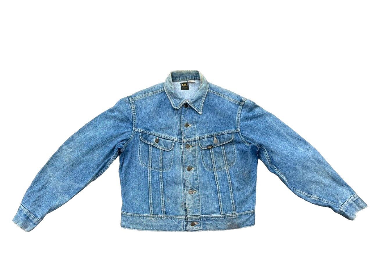 Lee Vintage 70s Lee Riders Union Made Dirty Mud Denim Jacket Size US L / EU 52-54 / 3 - 1 Thumbnail