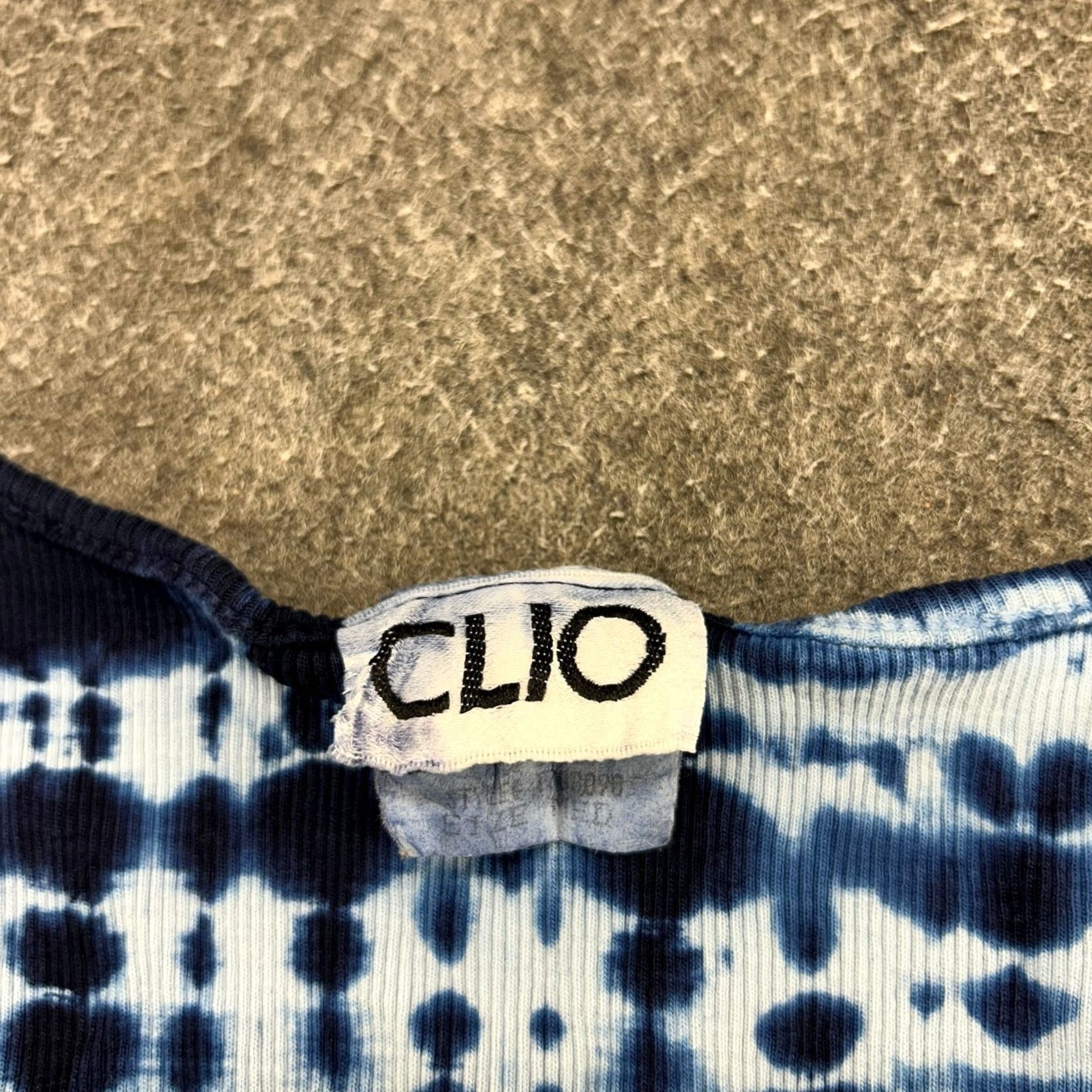 Vintage VINTAGE Clio Shirt Womens M Blue Tank Top Ribbed Knit Tie Dye Cotton USA Y2K 90s Shirt Mens? Womens Size M / US 6-8 / IT 42-44 - 2 Thumbnail