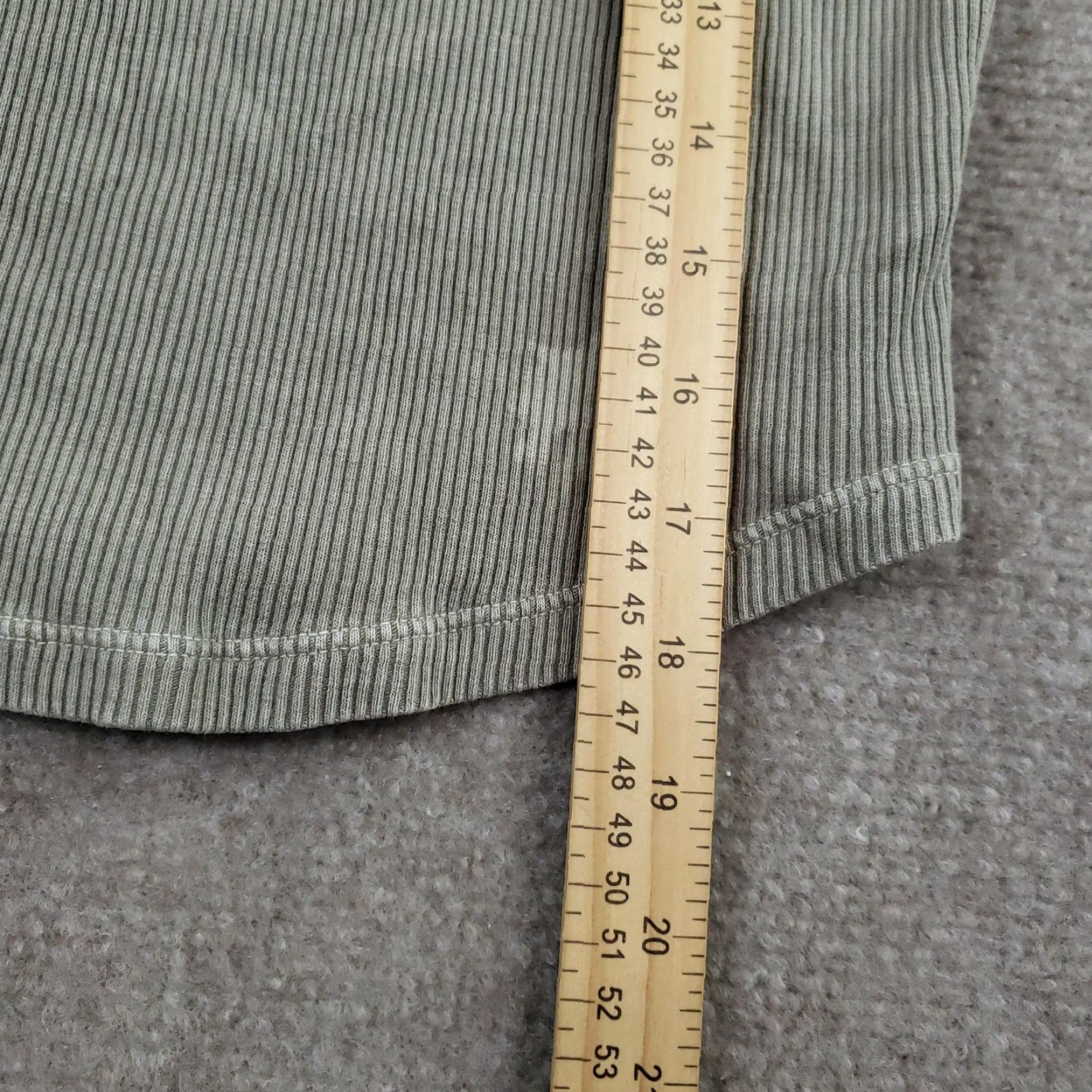 Agolde AGOLDE Nova Tank Top Womens Medium Green Ribbed Cropped Sleeveless Knit USA Size M / US 6-8 / IT 42-44 - 5 Thumbnail