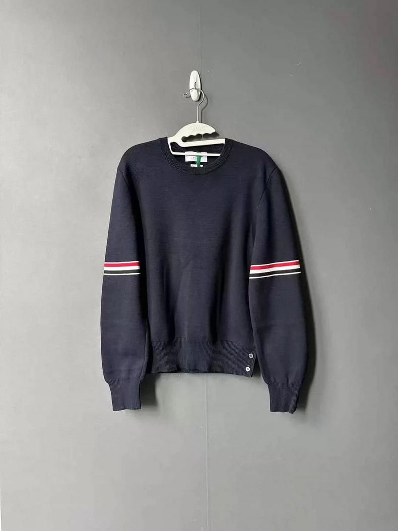 Thom Browne Thom Browne size1 Dark blue four-barrel sweater Size US S / EU 44-46 / 1 - 1 Thumbnail