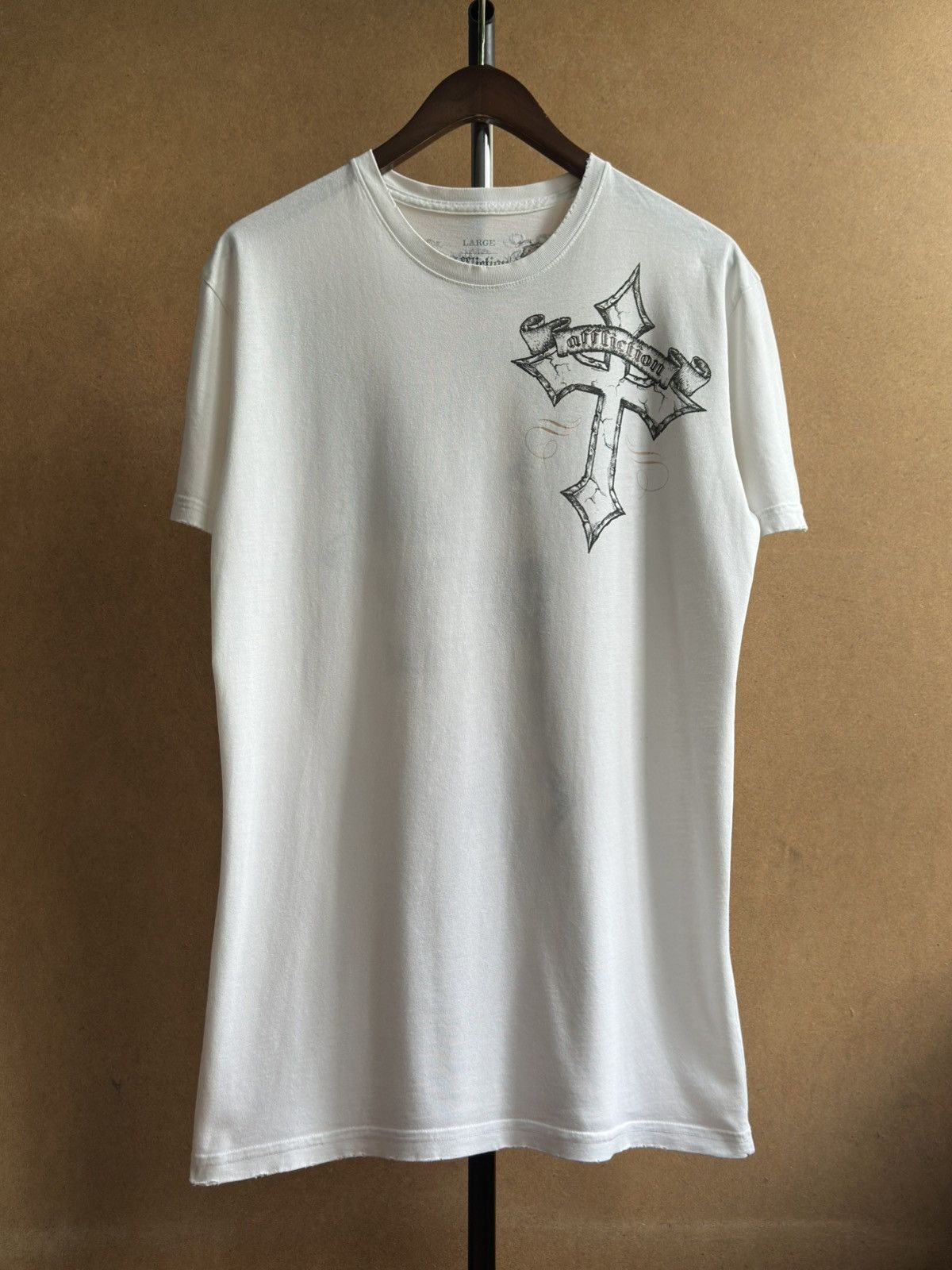 Affliction VINTAGE CRAZY Y2K AFFLICTION LIVE FAST CROSS SKULL TEE Size US L / EU 52-54 / 3 - 2 Thumbnail