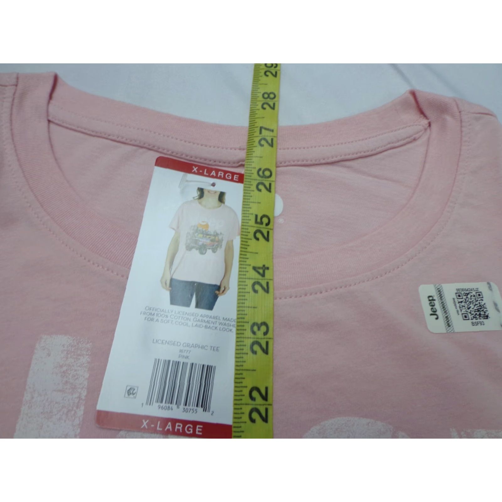 Jeep Jeep T-Shirt Pink XL Unisex Adults Regular Fit Cotton Size XL / US 12-14 / IT 48-50 - 5 Thumbnail