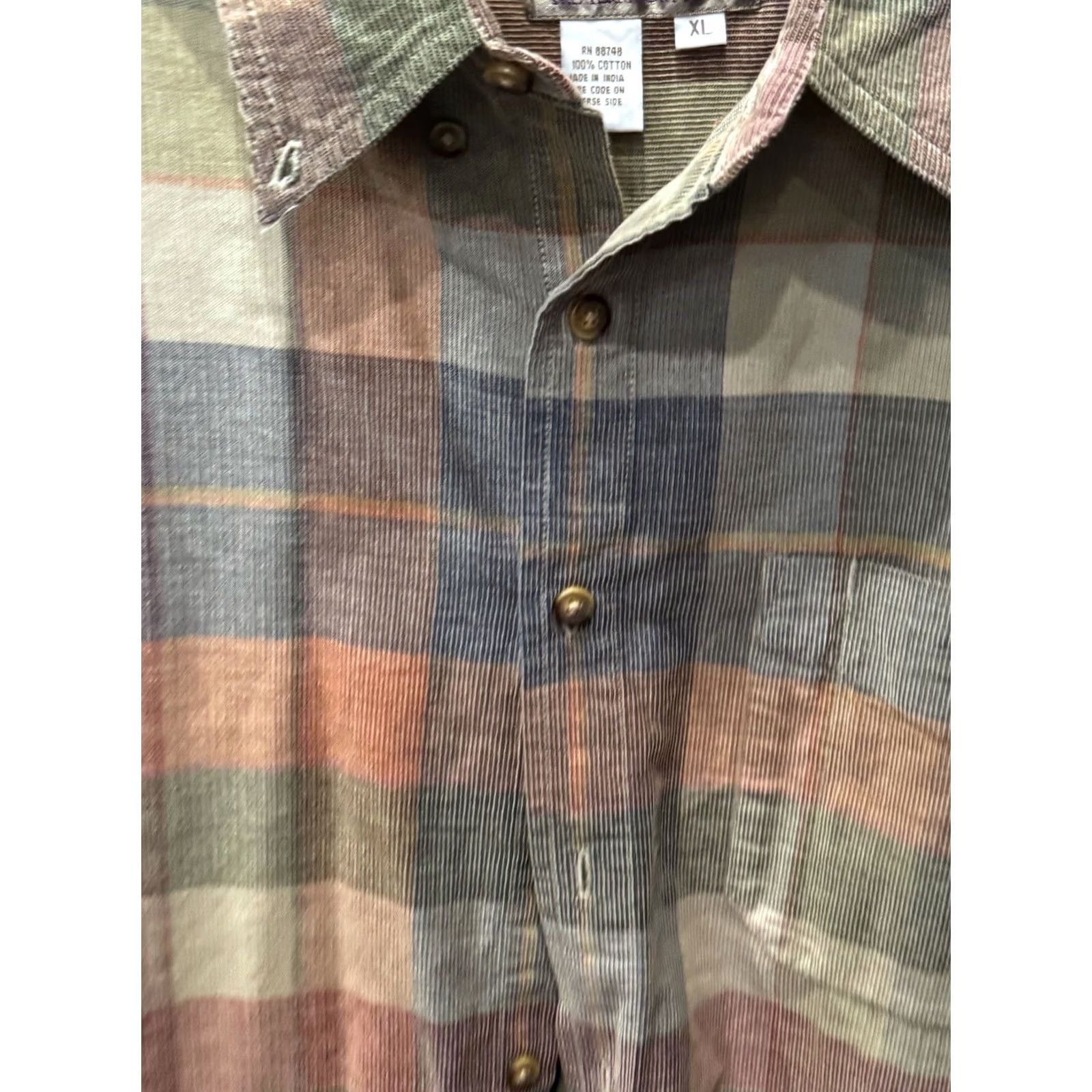 The Territory Ahead Territory Ahead Cord Plaid LONG SLEEVE SHIRT XL Multicolor Men Regular XS? XL Size US XL / EU 56 / 4 - 3 Thumbnail