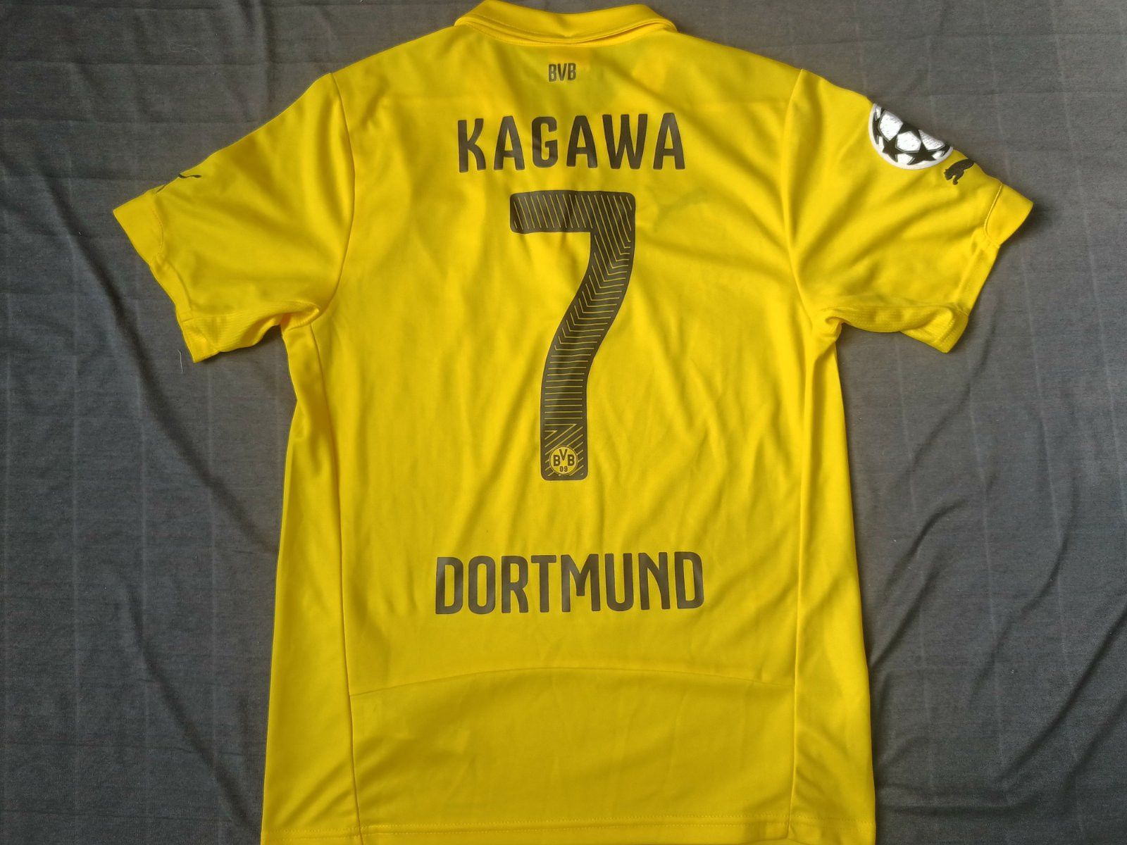 Puma Borussia Dortmund #7 Kagawa Home football shirt 2014 - 2015 Size US S / EU 44-46 / 1 - 1 Thumbnail