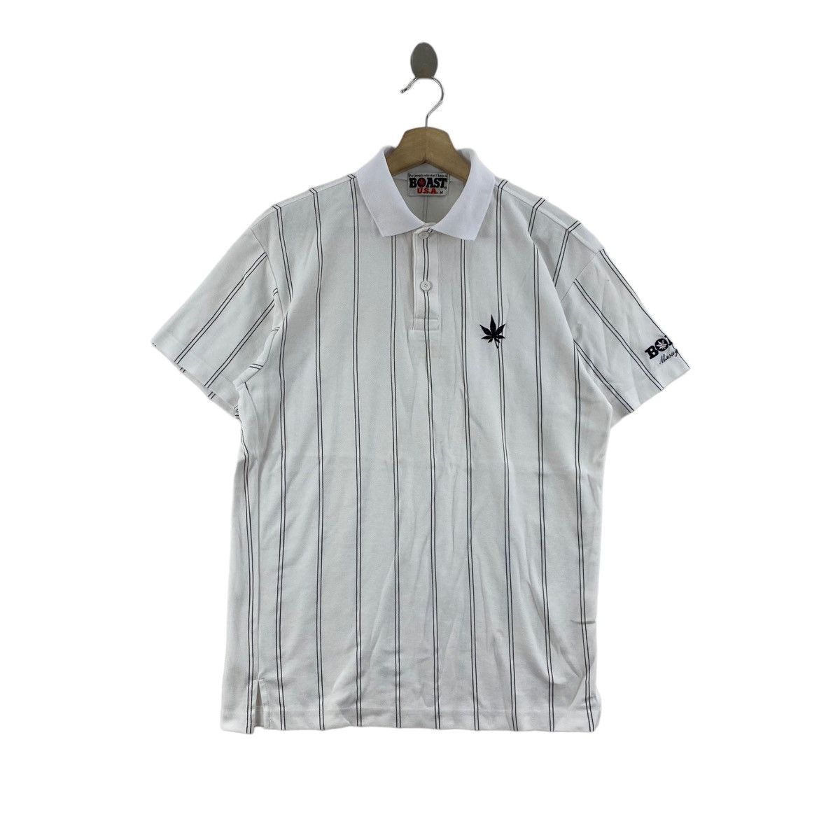 Boast × Vintage Vintage BOAST USA Sportswear Curdory Stripes Button Up Size US M / EU 48-50 / 2 - 1 Thumbnail