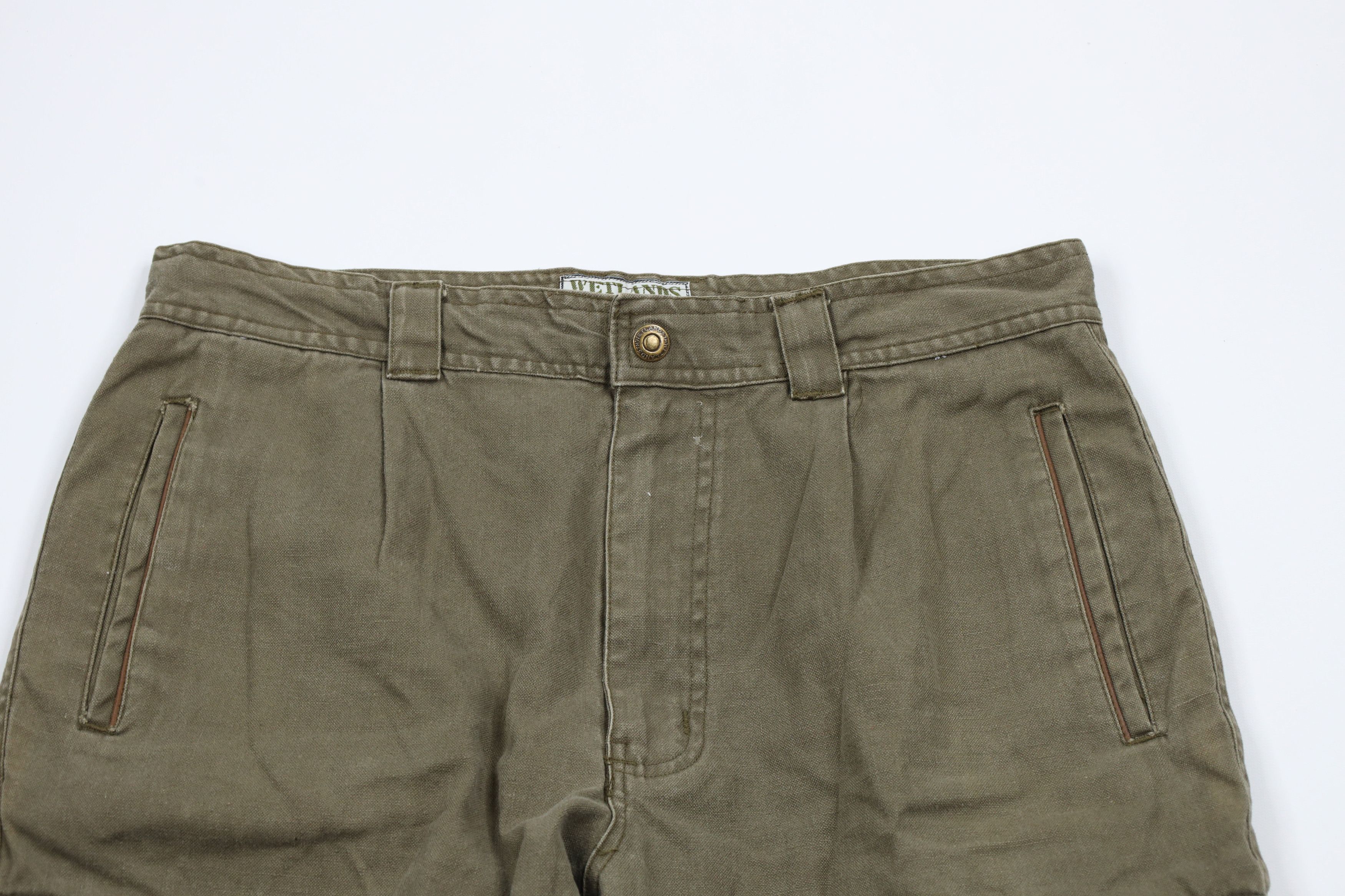 Vintage Vintage 90s Streetwear Pleated Military Surplus Cargo Pants Size US 34 / EU 50 - 2 Thumbnail