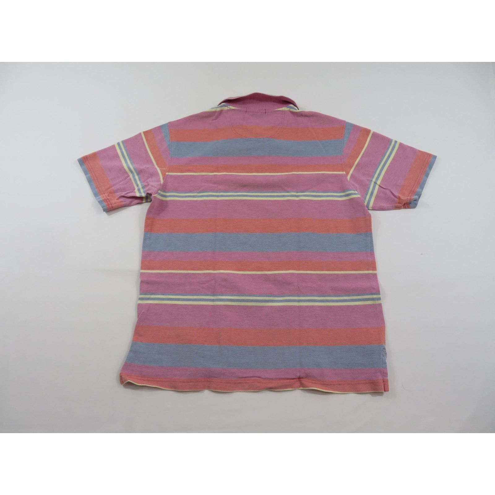 Daniel Cremieux Daniel Cremieux Collared Polo Pique Striped Shirt L Pastel Size US L / EU 52-54 / 3 - 2 Thumbnail