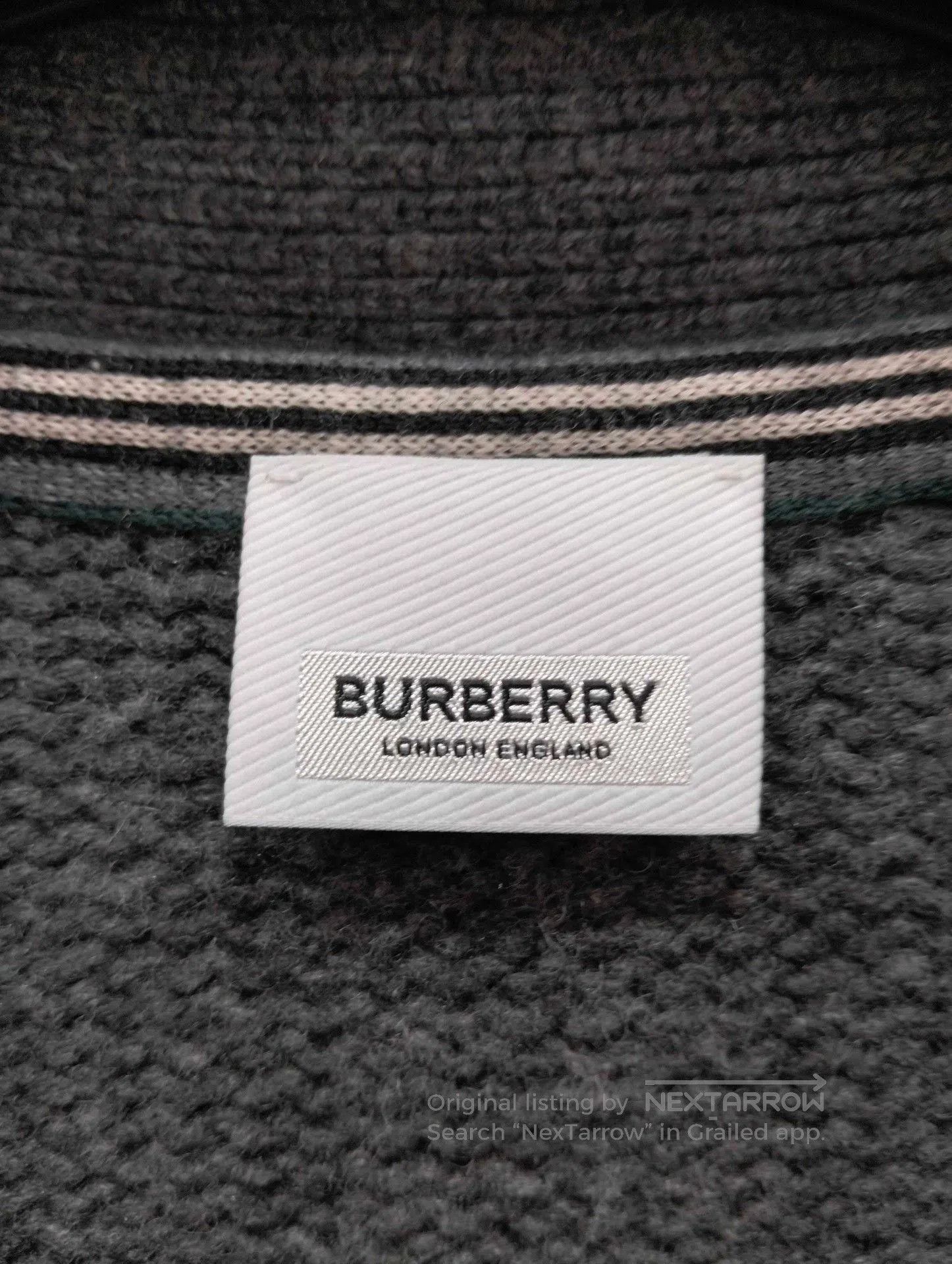 Burberry Burberry Gray Argyle Pattern Cardigan. Size US S / EU 44-46 / 1 - 4 Thumbnail
