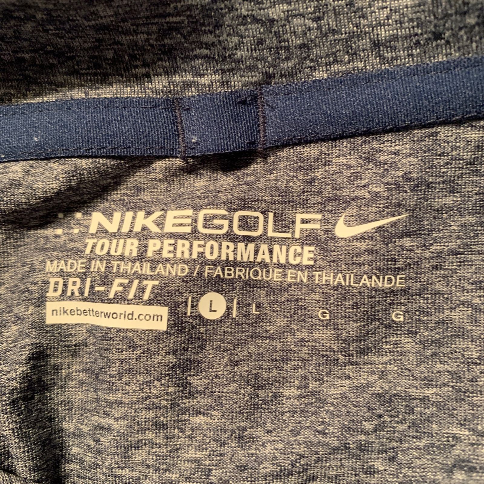 Nike Nike Golf Men's Polo Tour Performance DRI-FIT 100% Polyester Size US L / EU 52-54 / 3 - 8 Thumbnail