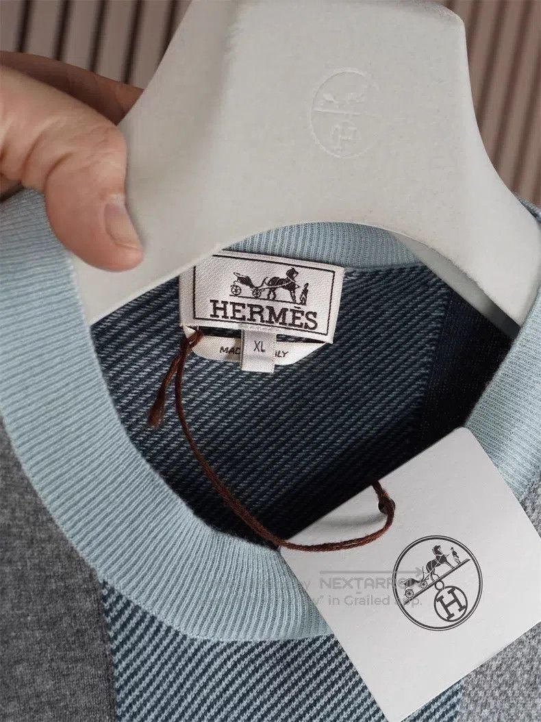 Hermes Hermes Men's Cashmere Sweater Size US XL / EU 56 / 4 - 4 Thumbnail