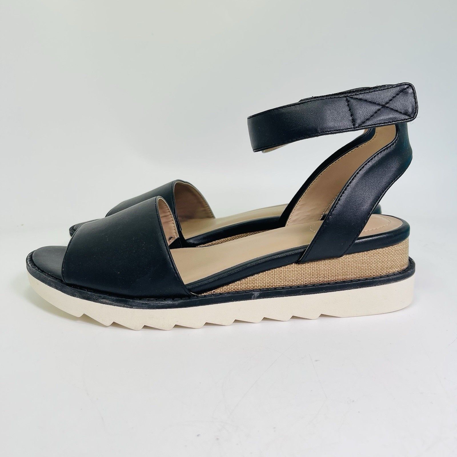 Giani Bernini Giani Bernini Constancia Memory Foam Ankle Strap Wedge Sand Size US 10 / IT 40 - 3 Thumbnail
