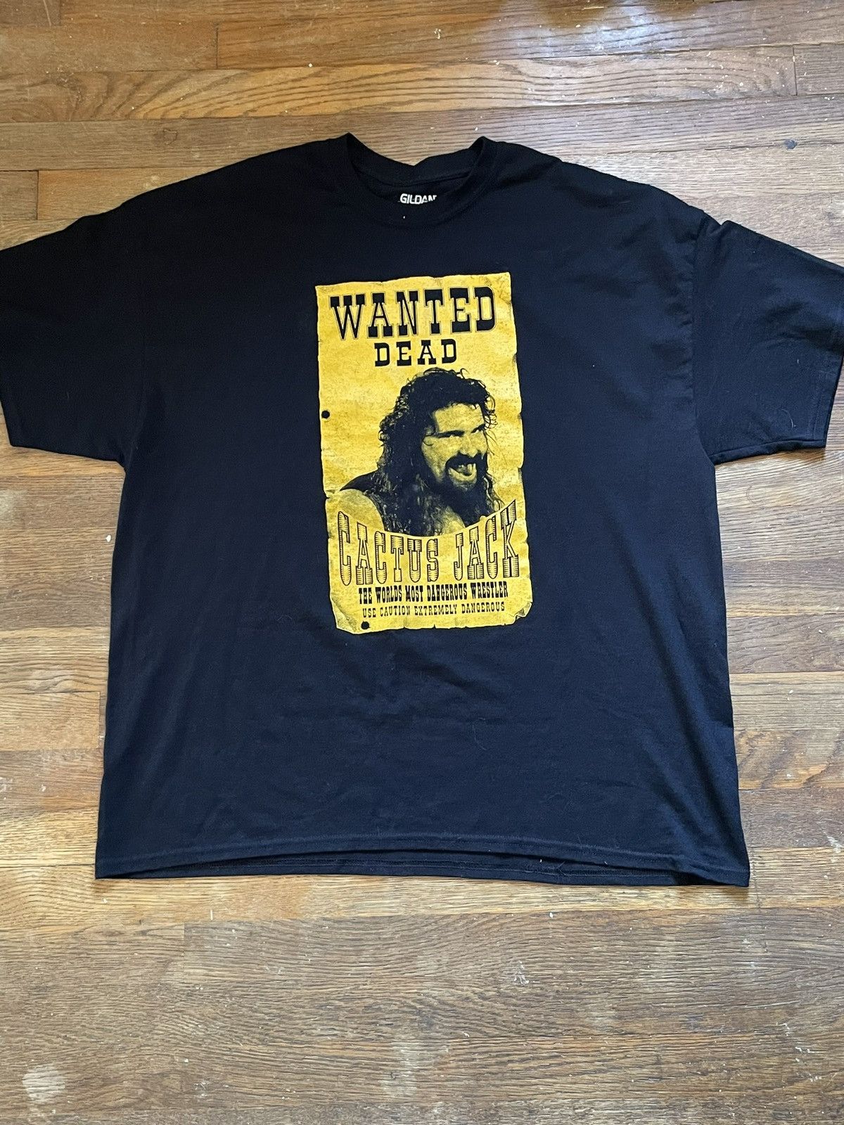Vintage WWE CACTUS JACK “Wanted Dead Poster” T-Shirt Size US XXL / EU 58 / 5 - 1 Thumbnail
