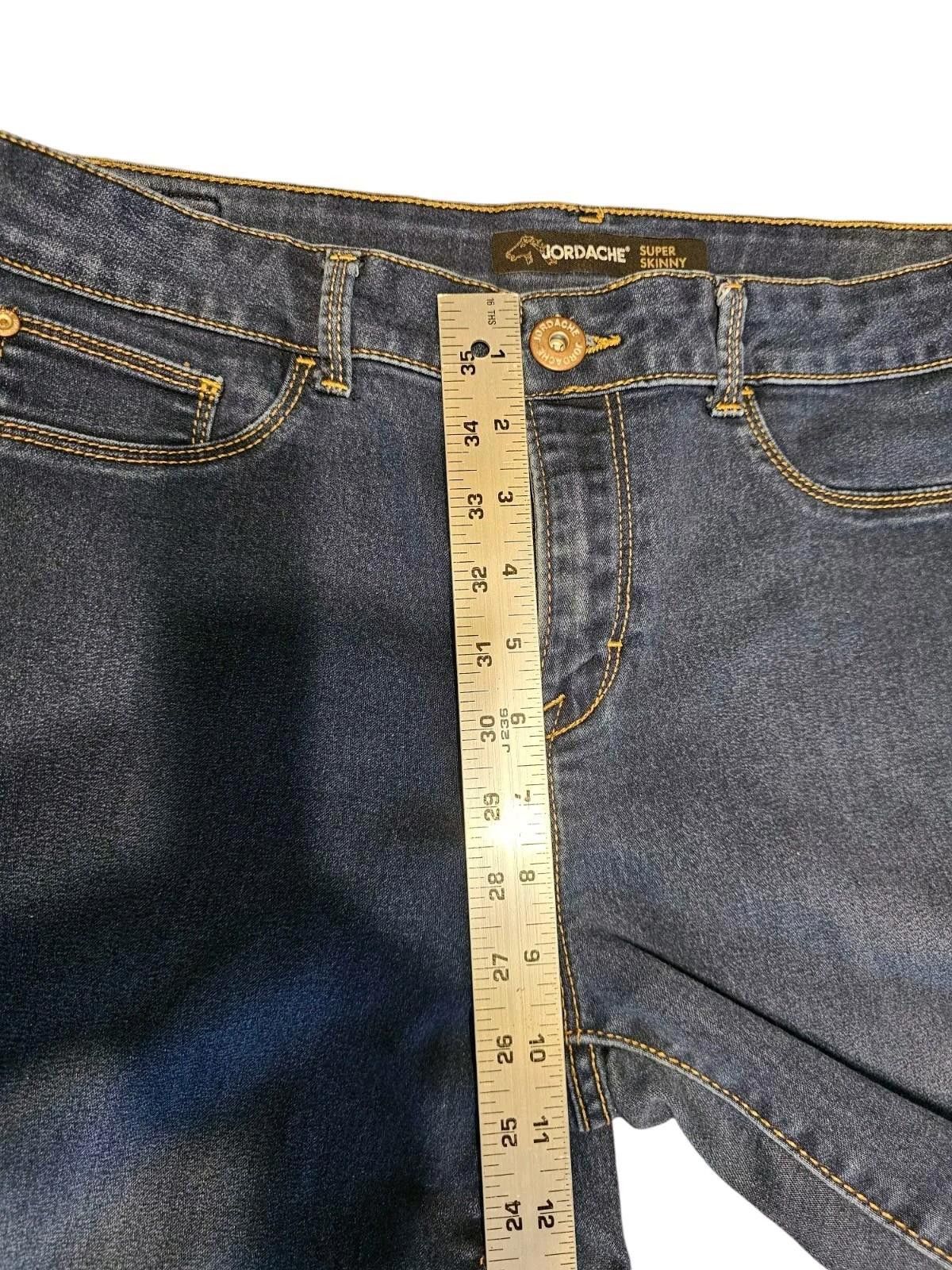 Jordache Jordache Skinny Super Stretch Jeans Women's Size 14 Dark Size 36" / US 14 / IT 50 - 3 Thumbnail