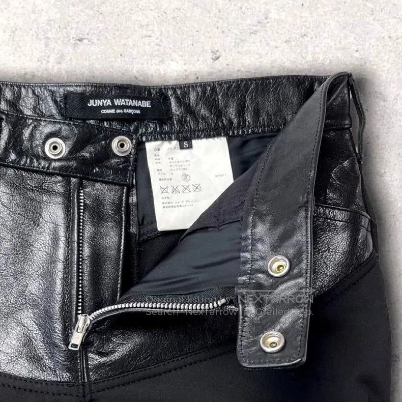 Junya Watanabe Junya Watanabe Leather Paneled Pants. Size US 26 / EU 42 - 6 Thumbnail