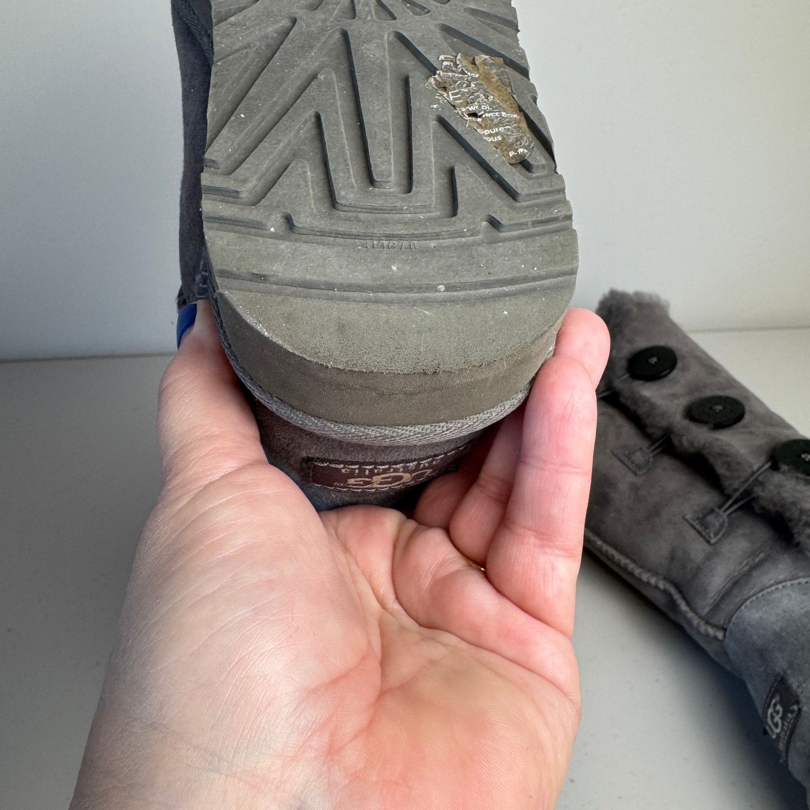 Ugg UGG Bailey Button Triplet Tall Boots Women's Size 8 Grey Size US 8 / IT 38 - 16 Thumbnail