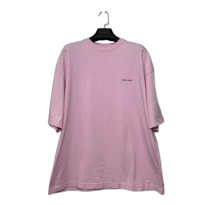 Balenciaga Balenciaga Pink Logo Short Sleeve Shirt Size US XS / EU 42 / 0 - 1 Thumbnail