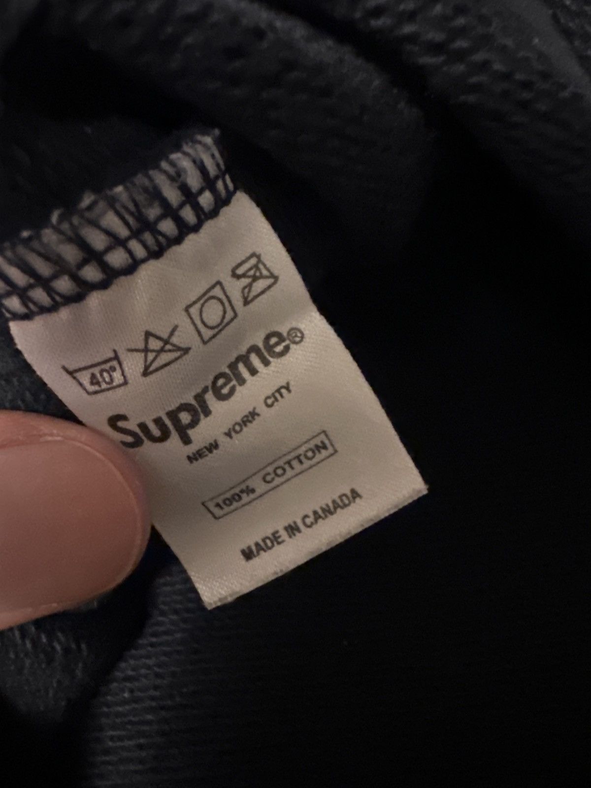 Supreme Supreme Navy Screen Print Box Logo Hoodie Size US L / EU 52-54 / 3 - 5 Thumbnail