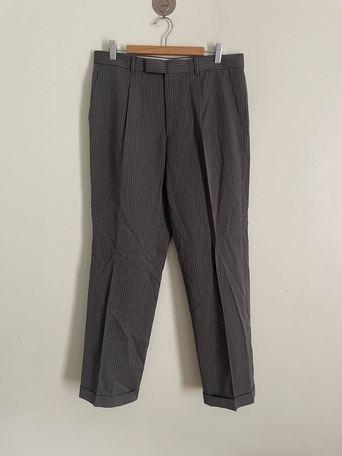 Designer × Jean Paul Gaultier × Vintage Jeans Paul Gaultier Homme Pinstripe Pants Size US 32 / EU 48 - 1 Thumbnail