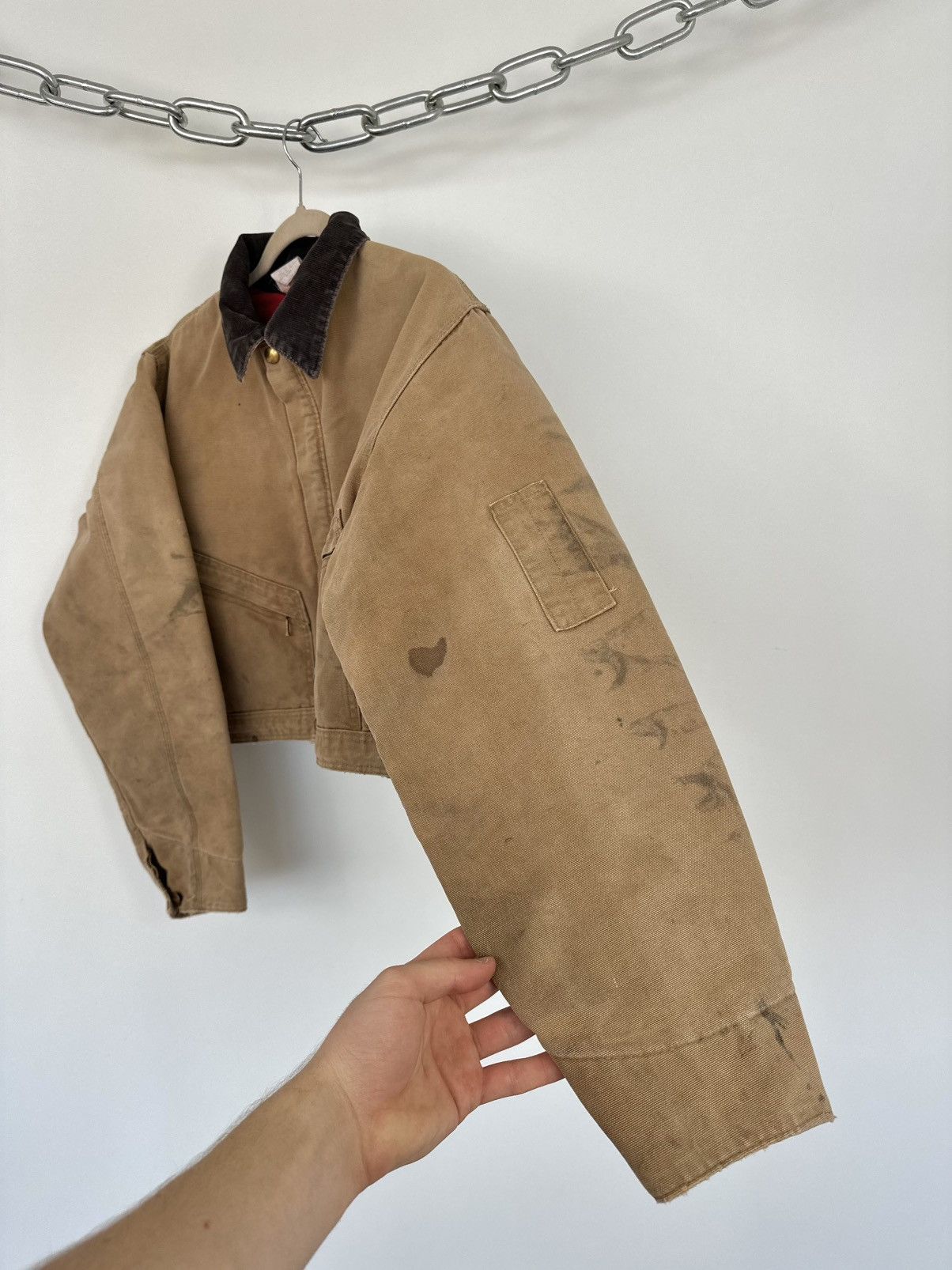 Carhartt Vintage 80s Carhartt USA Cropped Boxy Distressed Rare Jacket Size US S / EU 44-46 / 1 - 10 Thumbnail