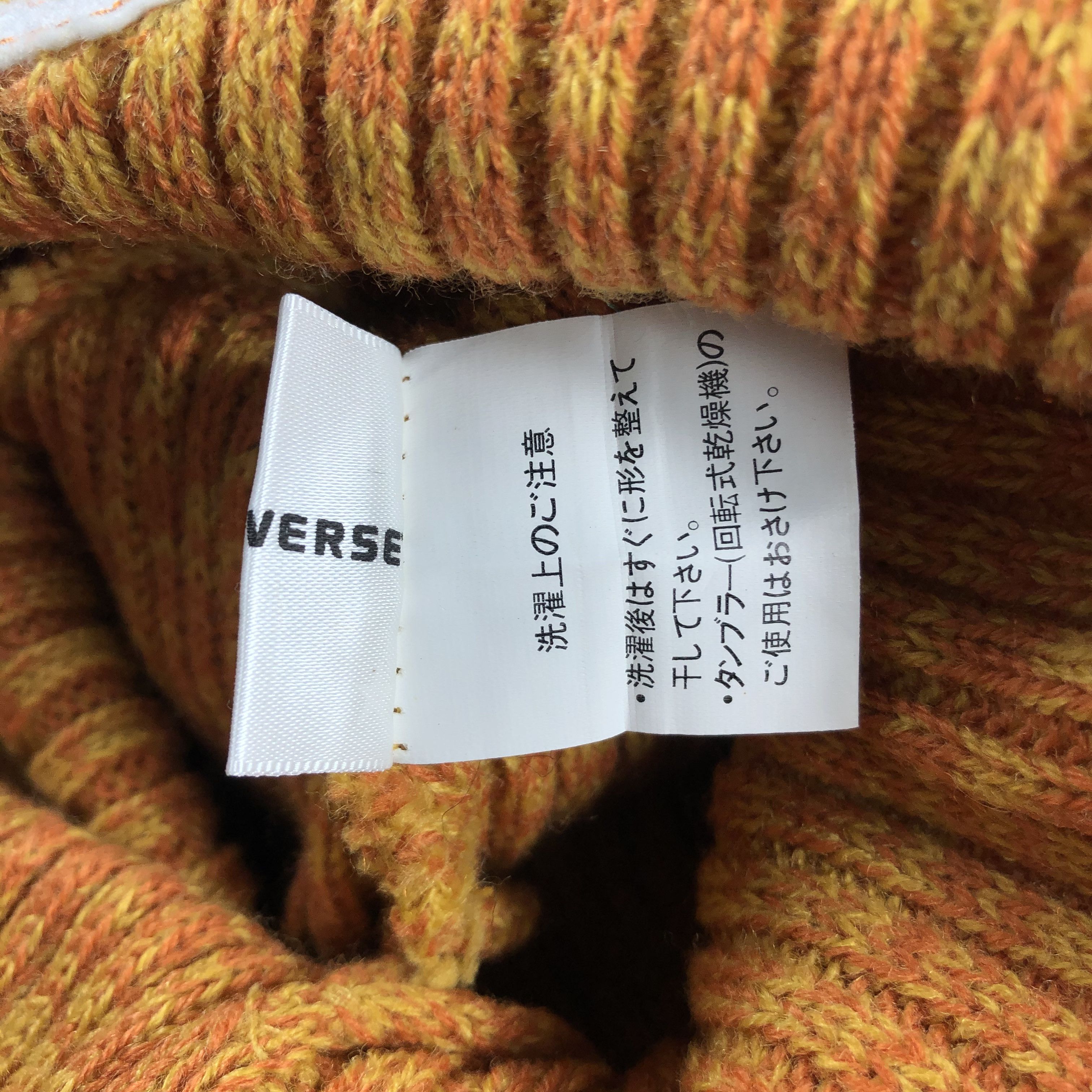 Converse × Vintage Converse Stripe Beanie Snow Hat Snow Cap -D587 Size ONE SIZE - 7 Thumbnail