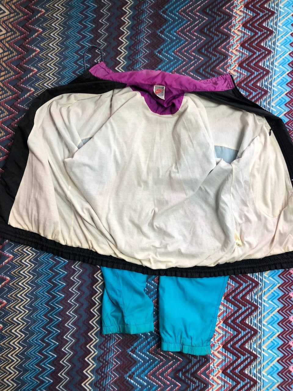 Nike Vintage oversize full zip track jacket Nike 80s Size US S / EU 44-46 / 1 - 11 Thumbnail