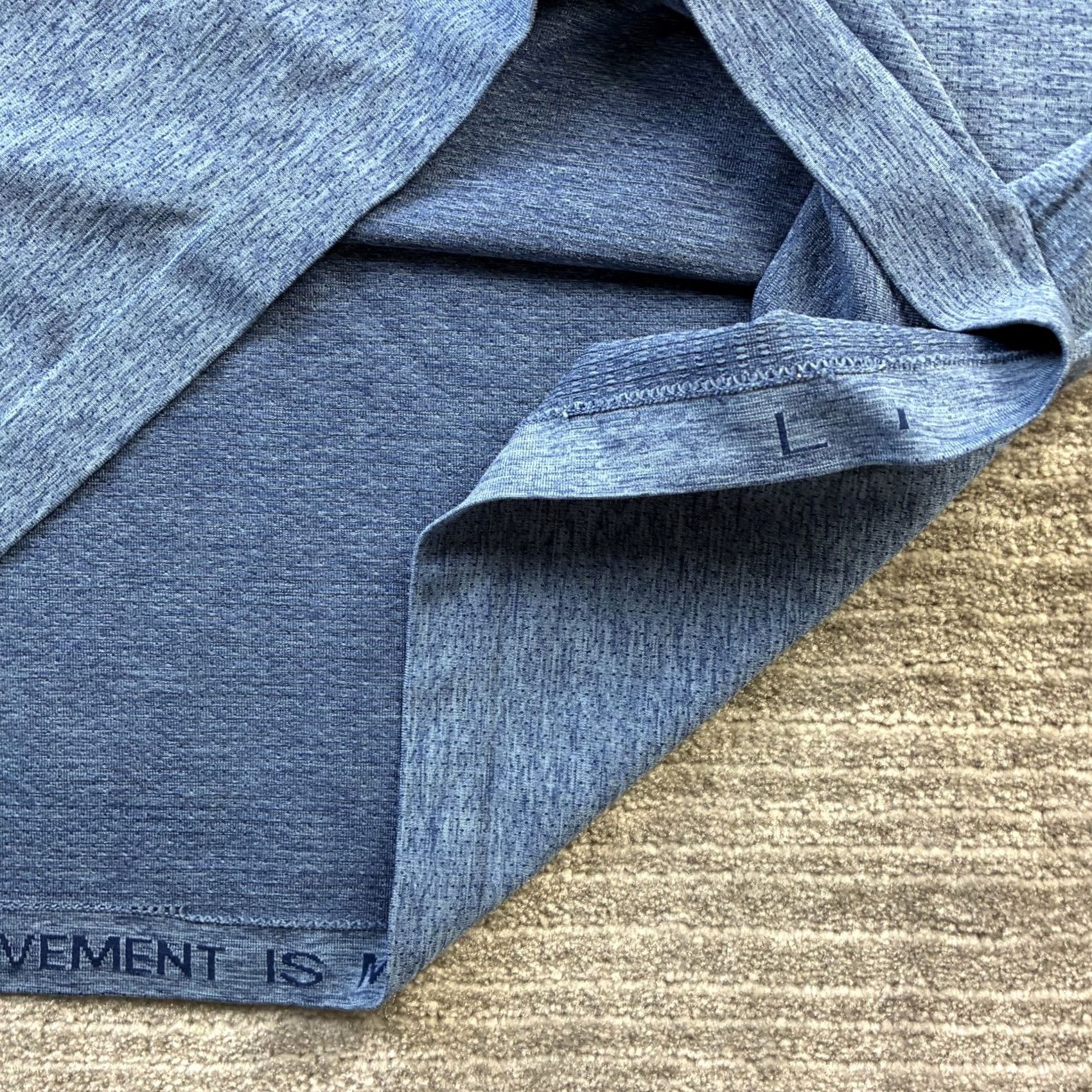 Lululemon Lululemon Polo Shirt Mens L Blue Metal Vent Tech Performance Top Shirt Size US L / EU 52-54 / 3 - 5 Thumbnail