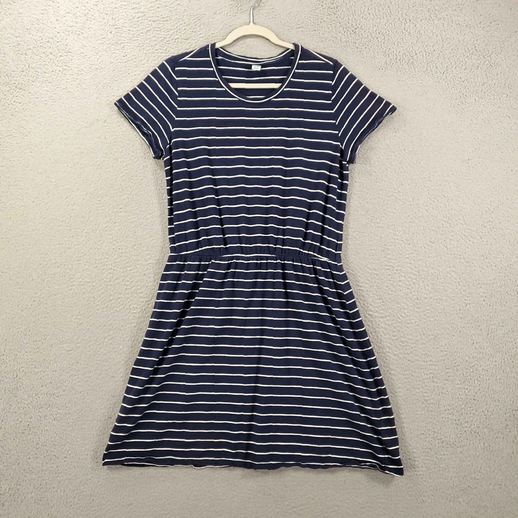 Old Navy Old Navy Women’s Dress Large Striped Stretch Classic Nautical Pullover Comfort Size L / US 10 / IT 46 - 2 Thumbnail