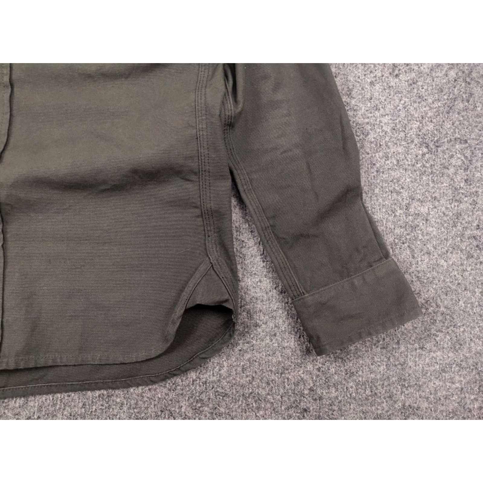 Tellason VINTAGE Tellason Olive Drab Flap Pockets Long Sleeve Button Up Work Shirt USA Shirt Mens S Green 90s Army Vintage Tellason Size US S / EU 44-46 / 1 - 6 Thumbnail