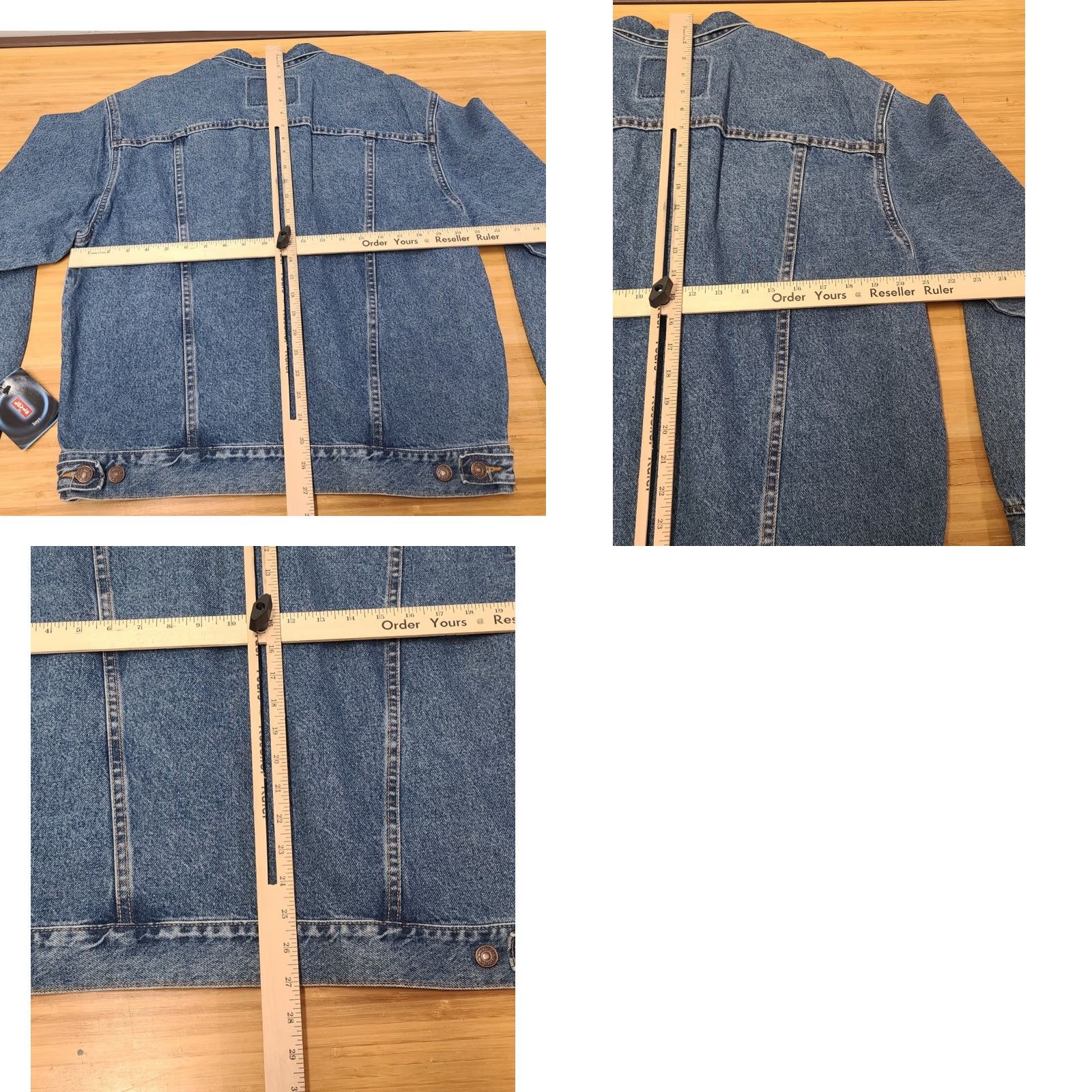 Denime VINTAGE Levi Strauss Trucker Denim Jean Full Button Jacket XL Womens Blue Regular 2000s Size 40" / US 18 - 8 Thumbnail