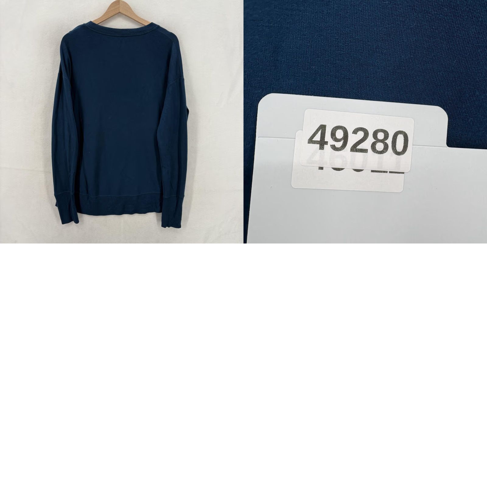 Athleta Athleta Sweatshirt Womens Small Blue Coaster Luxe Pullover Crew Neck Thumbhole Cuff Modal Polyester Spandex Knit Size S / US 4 / IT 40 - 9 Thumbnail