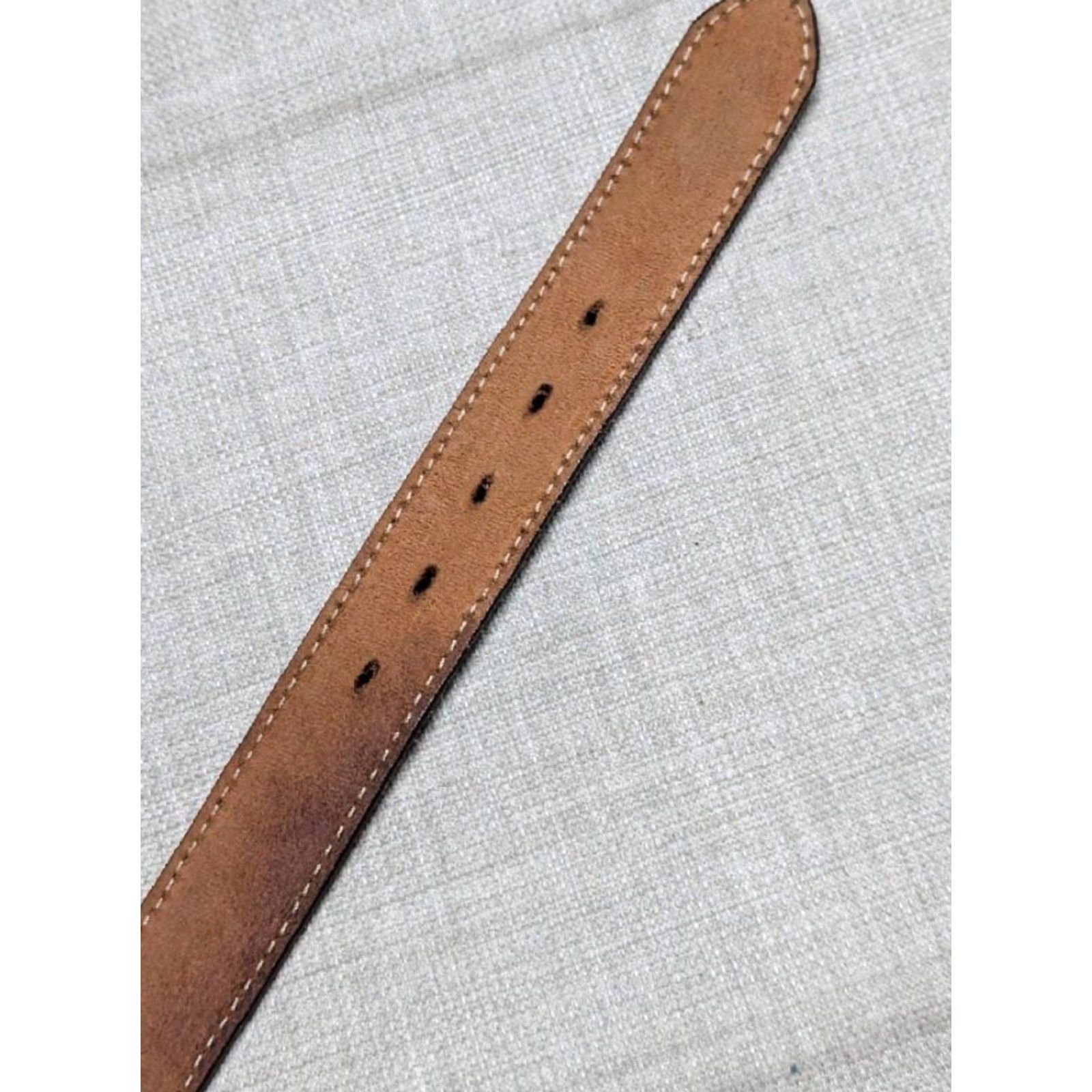 Vintage VINTAGE Nocona belt western belt 1-1/8" cowhide leather brown Men 30 US Made cowboy belt 29/30 Western Mens Brown Nocona belt Size 30 - 7 Thumbnail