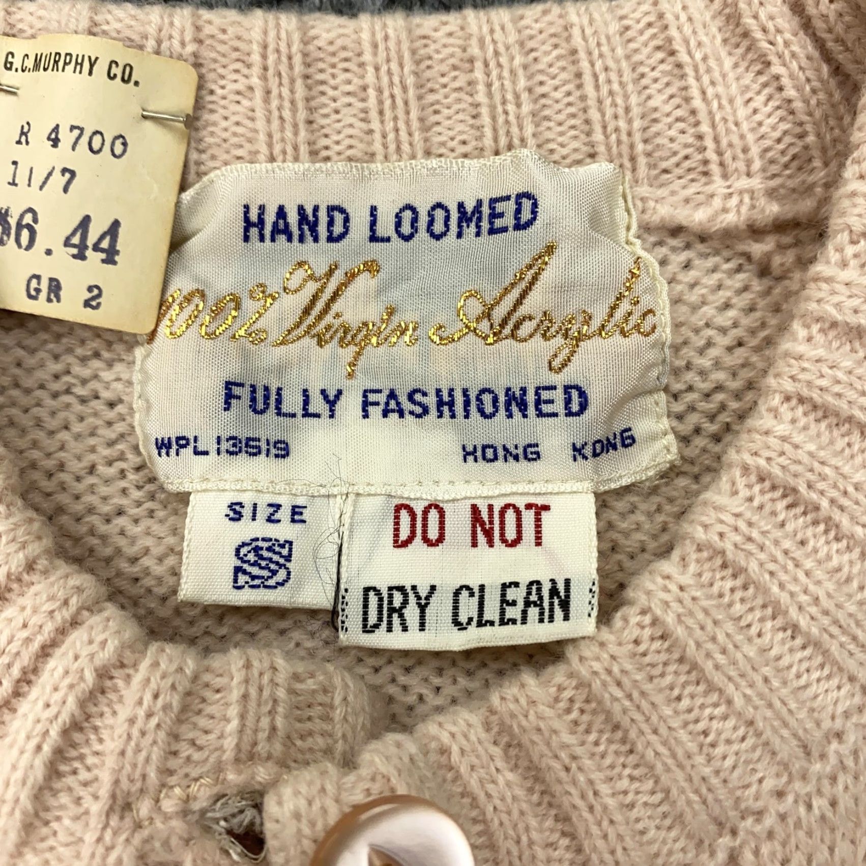 Vintage VINTAGE Cellini Sweater Cardigan Womens Small Pink Acrylic Hand Loomed 60s Cable Knit Size S / US 4 / IT 40 - 5 Thumbnail