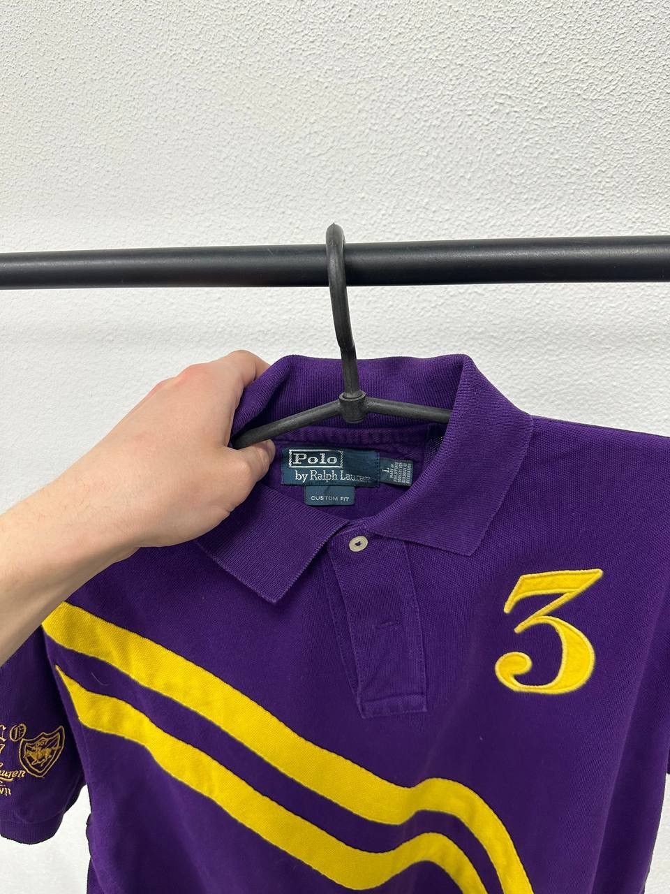 Polo Ralph Lauren × Ralph Lauren × Vintage Polo Raplh Lauren vintage Purple #3 Polo Shirt Size US L / EU 52-54 / 3 - 4 Thumbnail