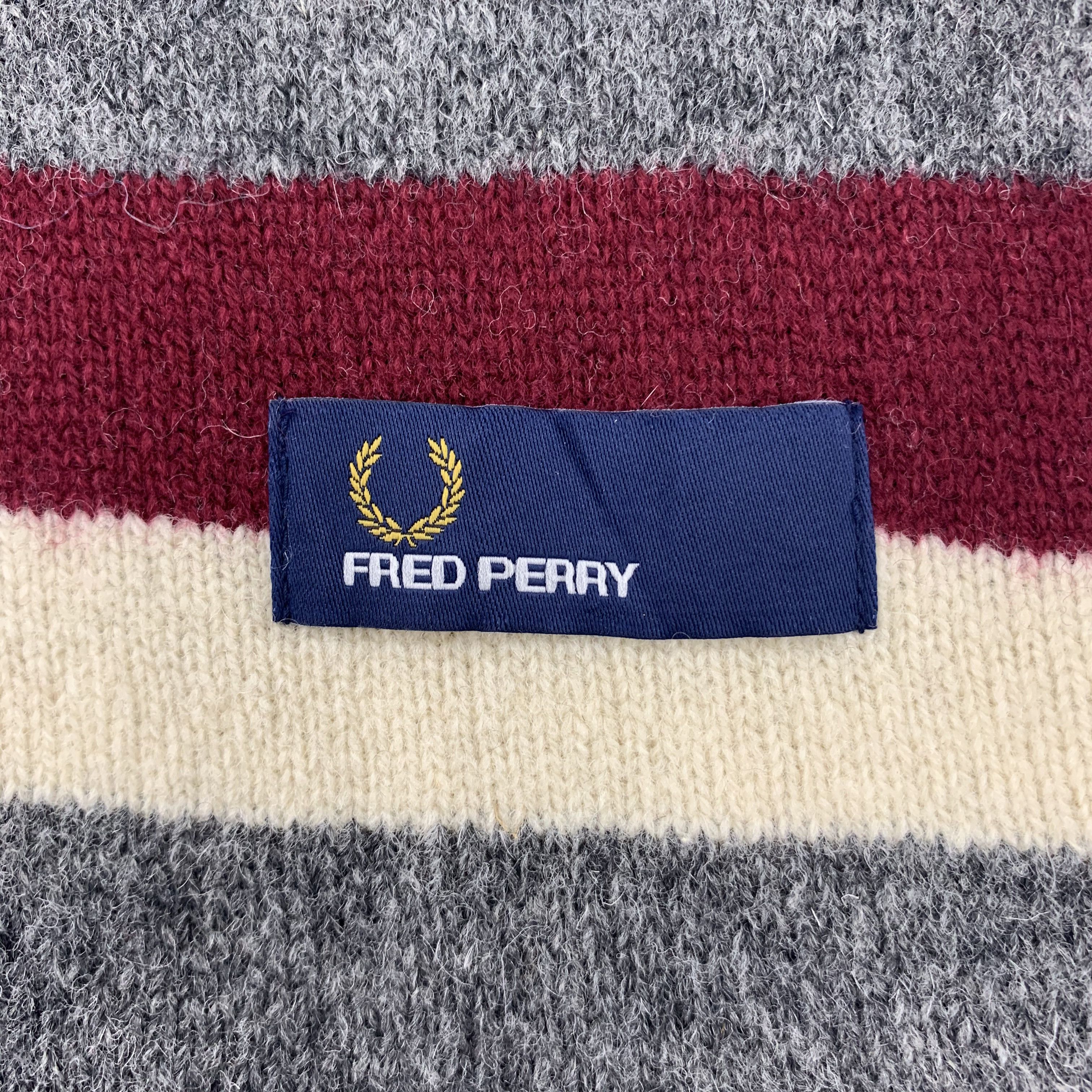 Fred Perry Fred Perry Scarf Wool Muffler Neck Wrap BL5092 Size ONE SIZE - 6 Thumbnail