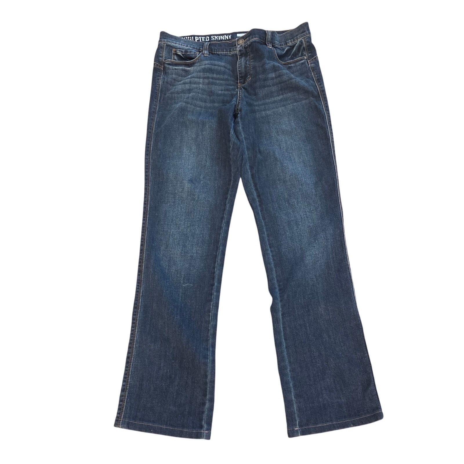 DKNY DKNY Sculpted Skinny Jeans Dark Wash Denim - Size 12 Size 34" / US 12 / IT 48 - 1 Thumbnail