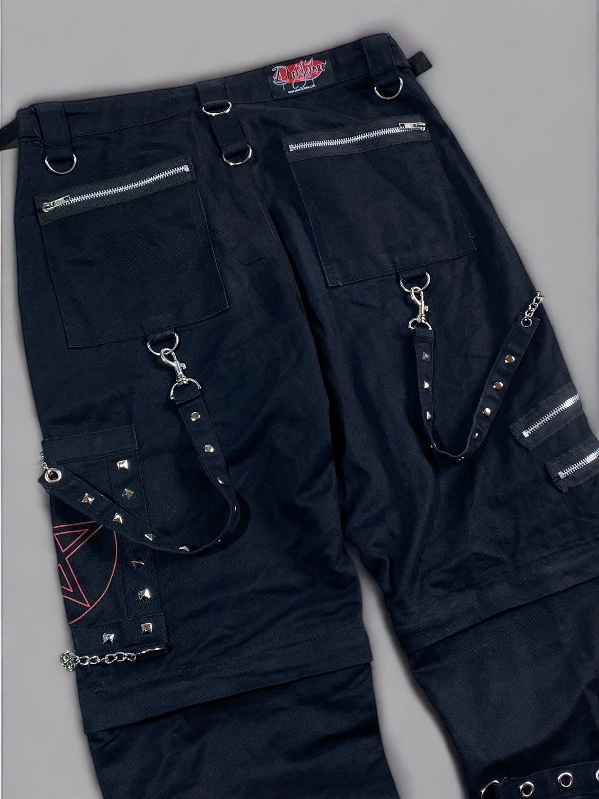 Band Tees 🔥 OPIUM Y2K STYLE DEMONIA PENTAGRAM CHAINS GOTH CARGO PANTS Size US 32 / EU 48 - 6 Thumbnail