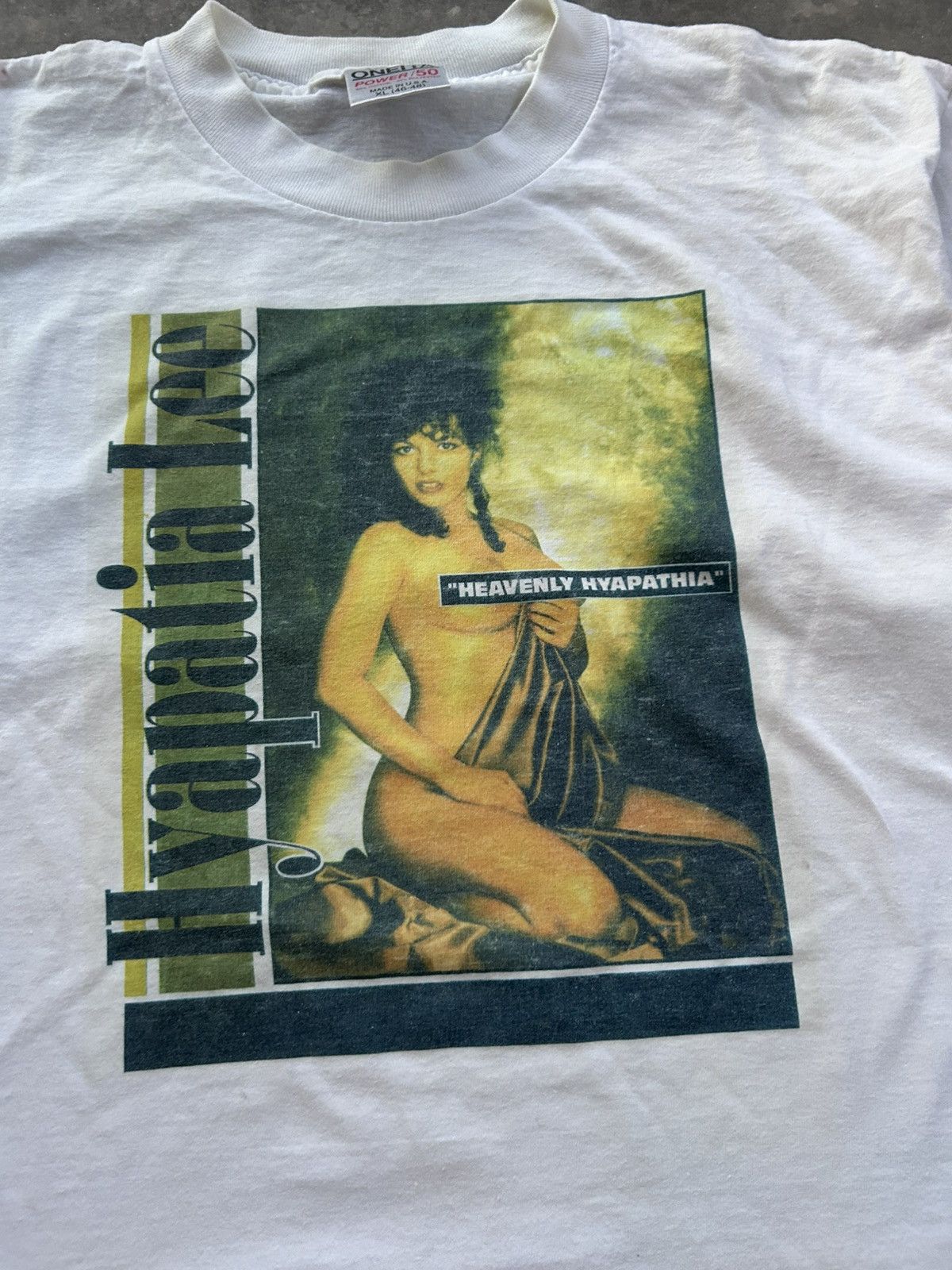 Vintage Vintage 90s Single Stitch Hyapatia Adult Film T Shirt XXX Size US L / EU 52-54 / 3 - 6 Thumbnail