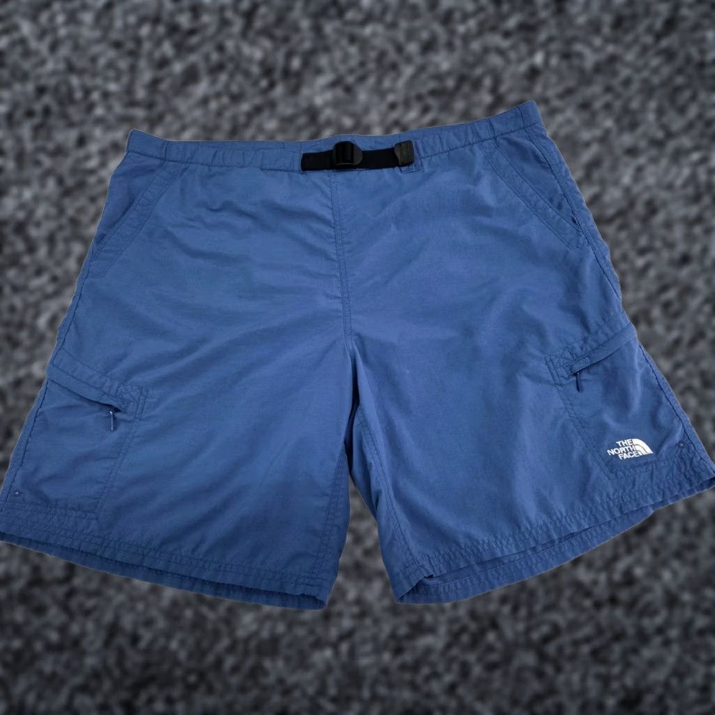 The North Face North Face Mens Belted Lined Cargo Shorts Zipped Pockets Blue XL #8704 Size US 36 / EU 52 - 1 Thumbnail