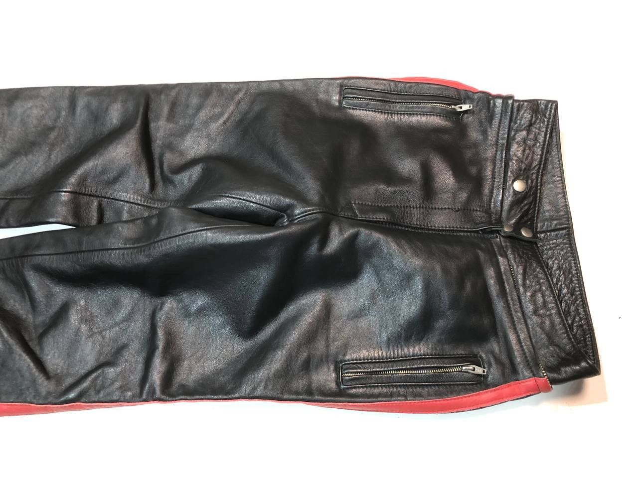 Japanese Brand Vintage Rare Japanese Leather Moto Racing Pants Size US 28 / EU 44 - 4 Thumbnail